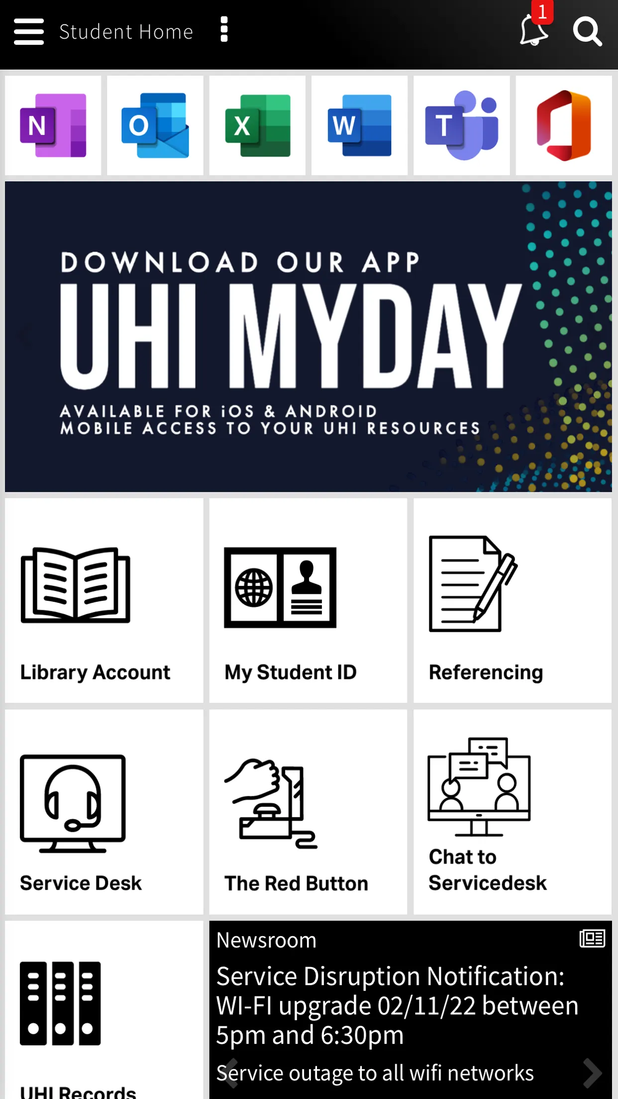 UHI myday | Indus Appstore | Screenshot