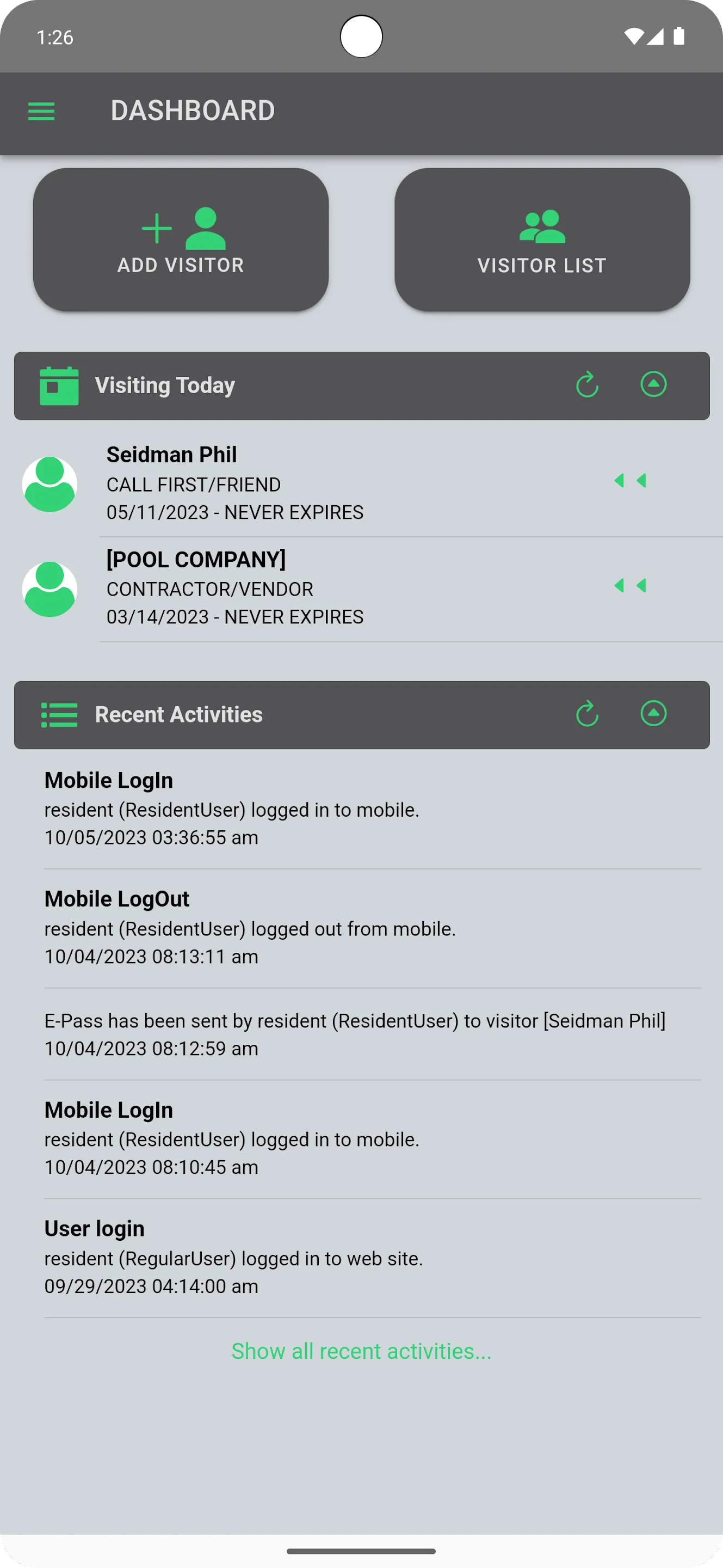 GateHouse® Resident Phone App | Indus Appstore | Screenshot