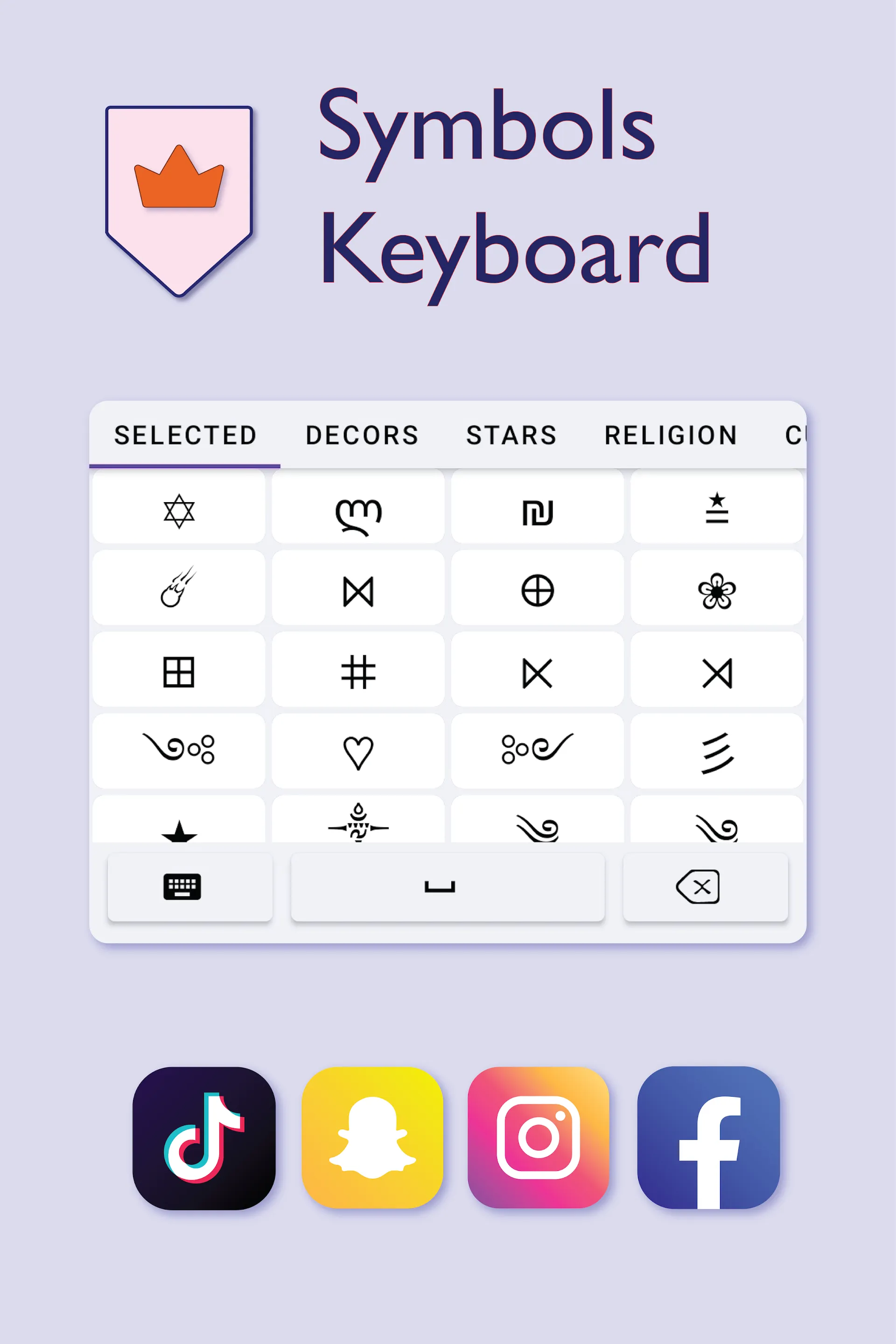 Symbols Keyboard | Indus Appstore | Screenshot