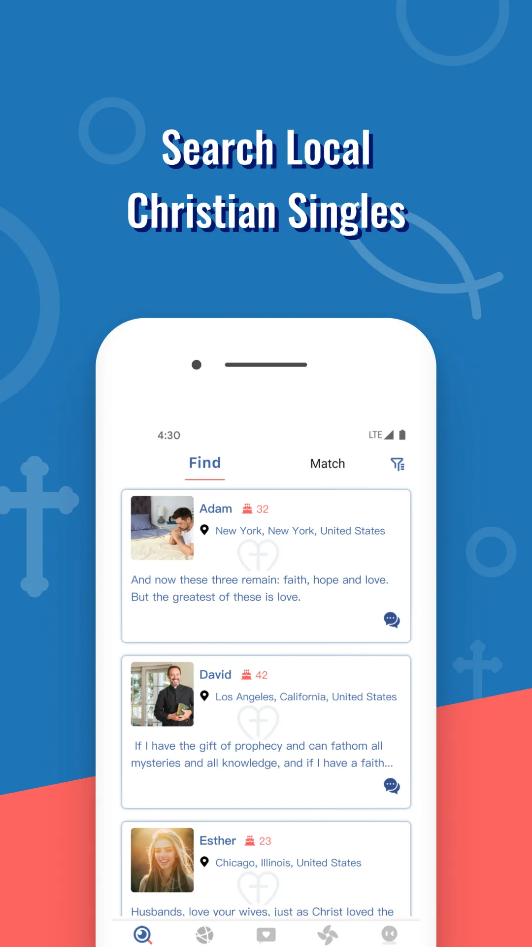 Christian Dating: Singles Meet | Indus Appstore | Screenshot