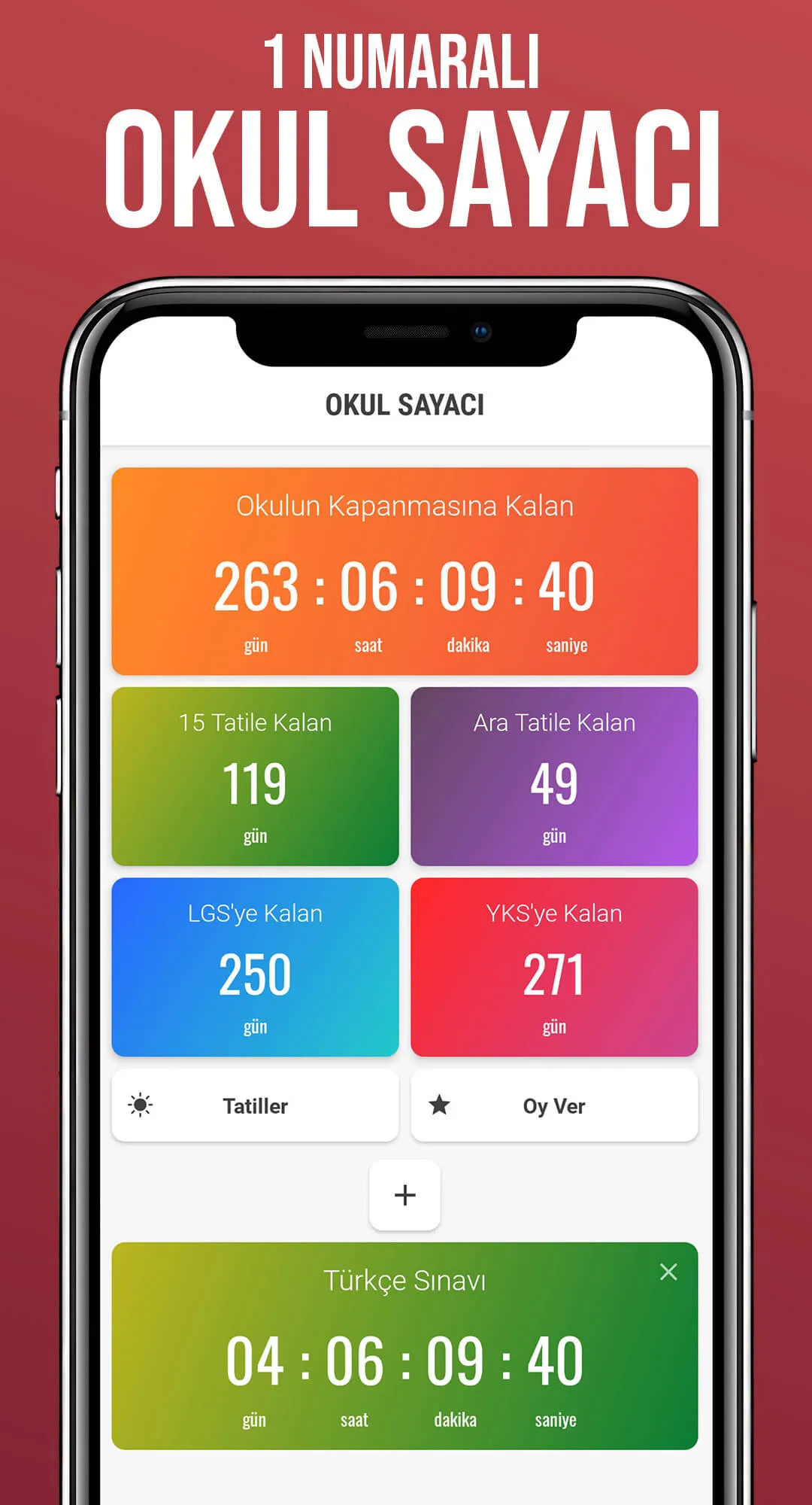 Tatil Sayacı - Okul Sayacı | Indus Appstore | Screenshot