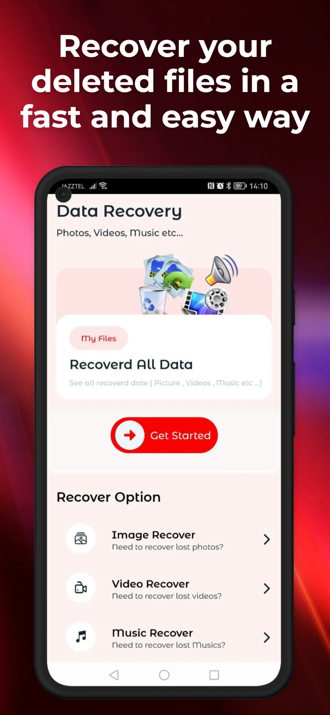 Data recovery - photo & video | Indus Appstore | Screenshot