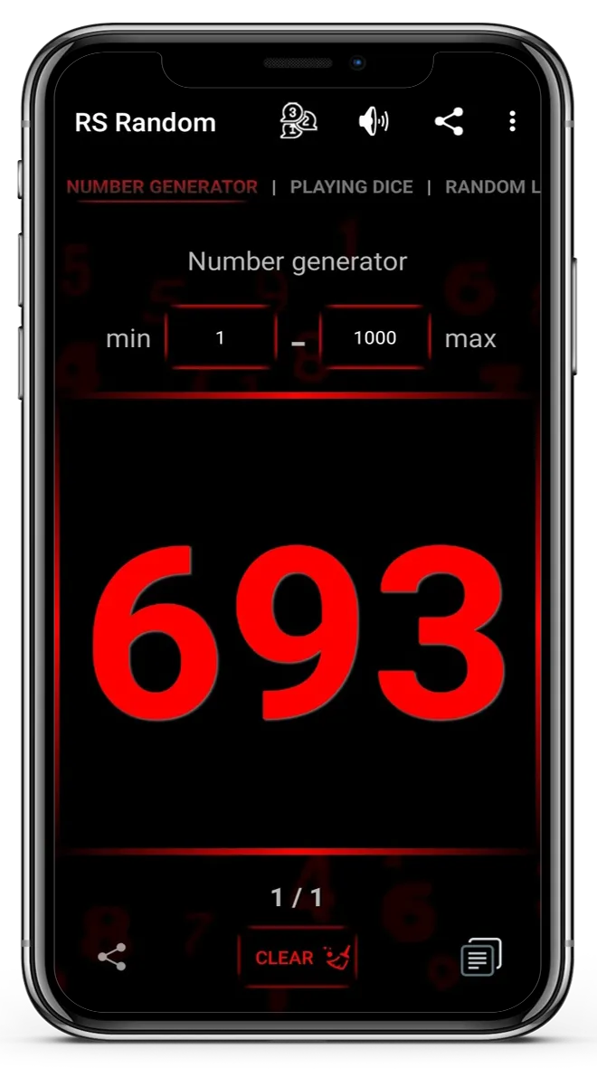 RS Random - Random number gene | Indus Appstore | Screenshot