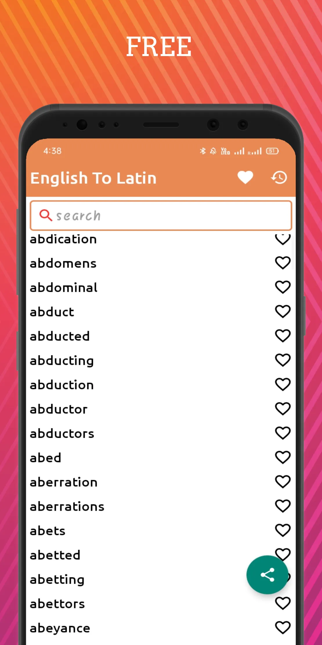 English To Latin Dictionary Of | Indus Appstore | Screenshot