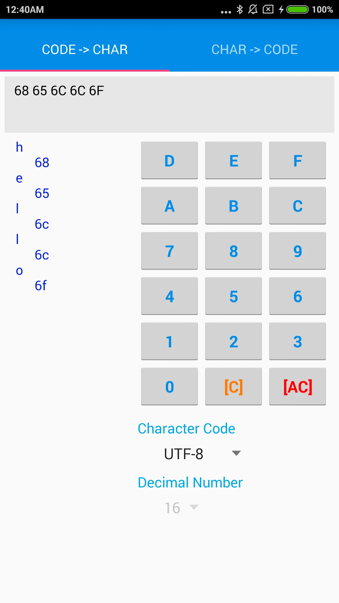 Character Code Conversion | Indus Appstore | Screenshot