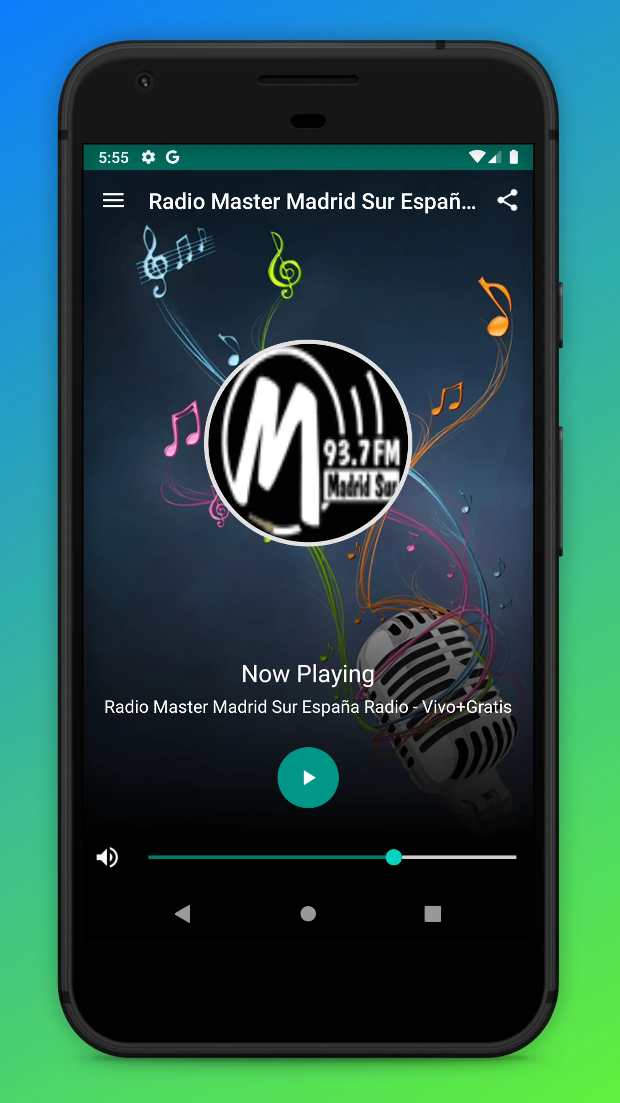 Radio Master FM Madrid Sur App | Indus Appstore | Screenshot