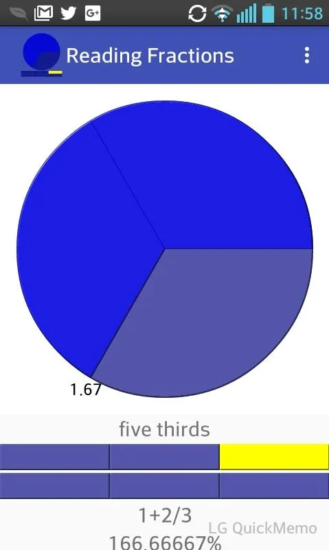 Reading fractions | Indus Appstore | Screenshot