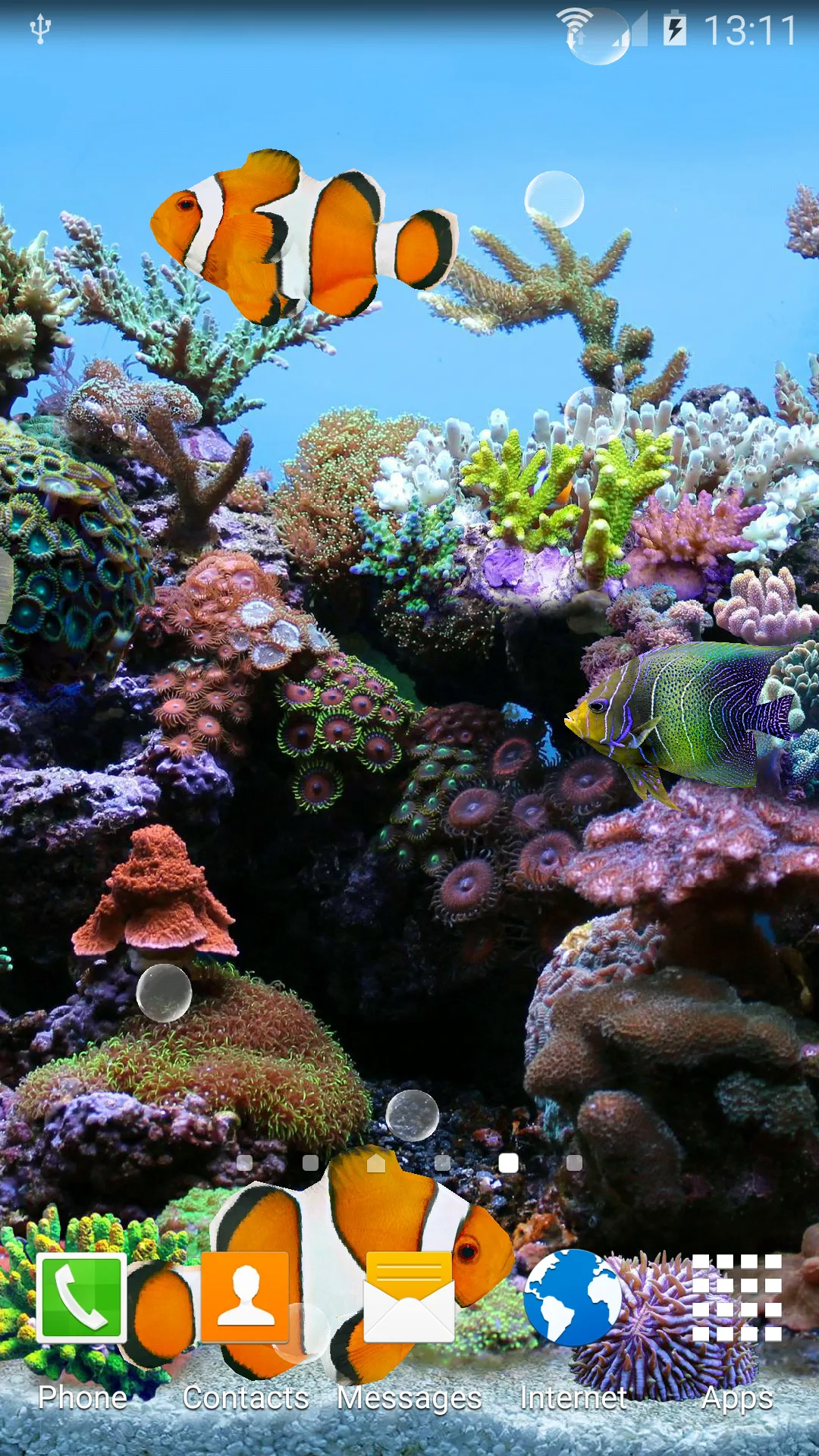 Coral Fish 3D Live Wallpaper | Indus Appstore | Screenshot