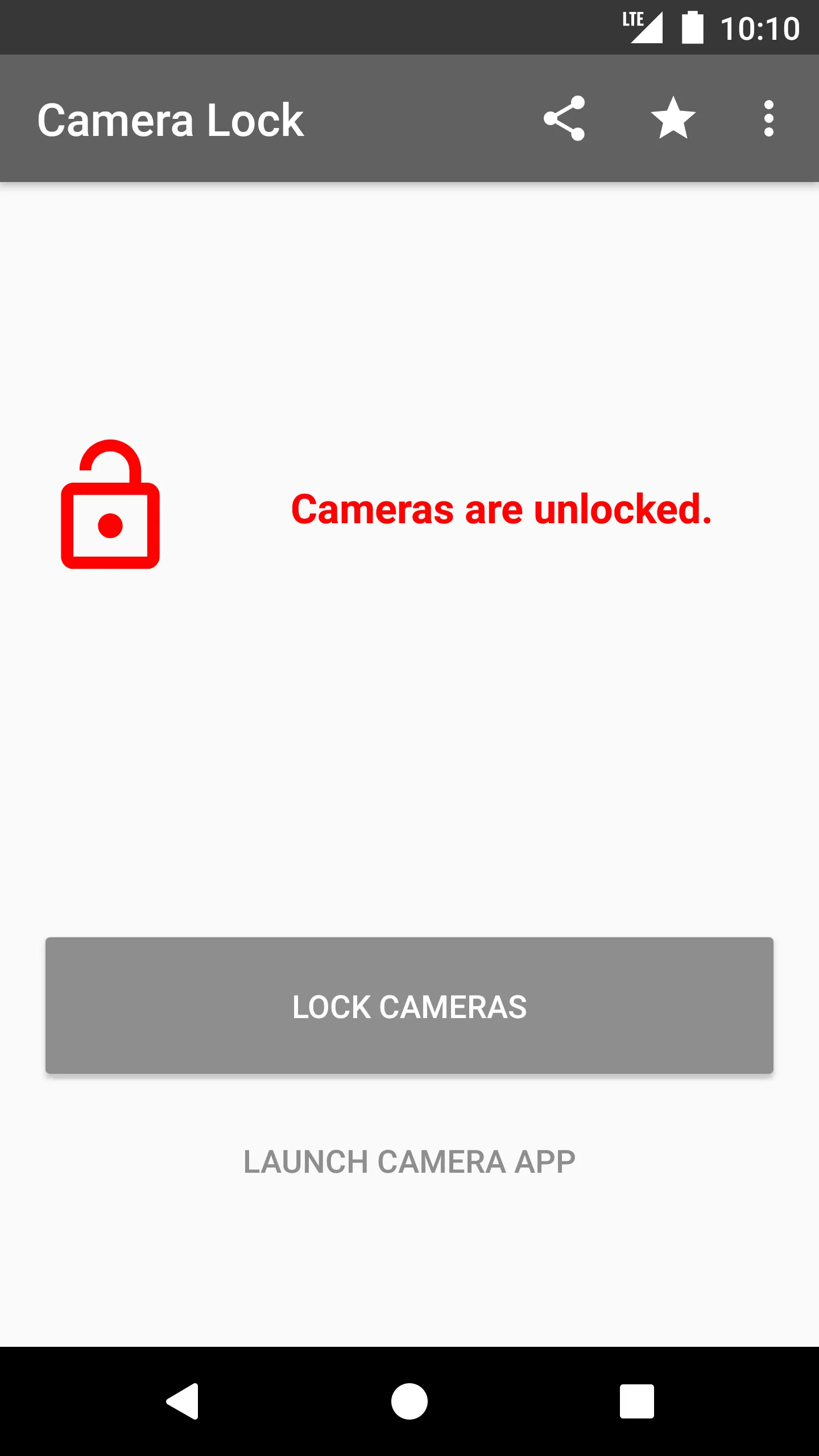 Camera Lock | Indus Appstore | Screenshot