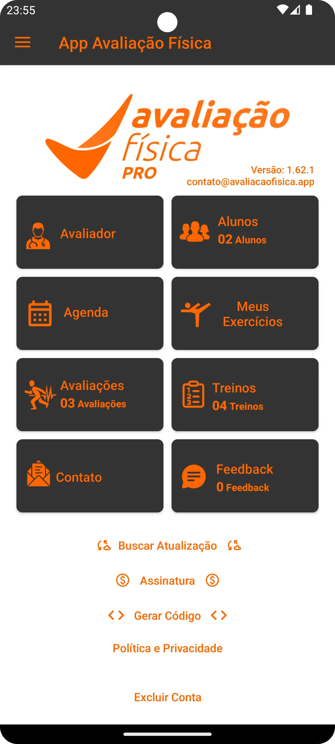 Avaliação Física PRO | Indus Appstore | Screenshot