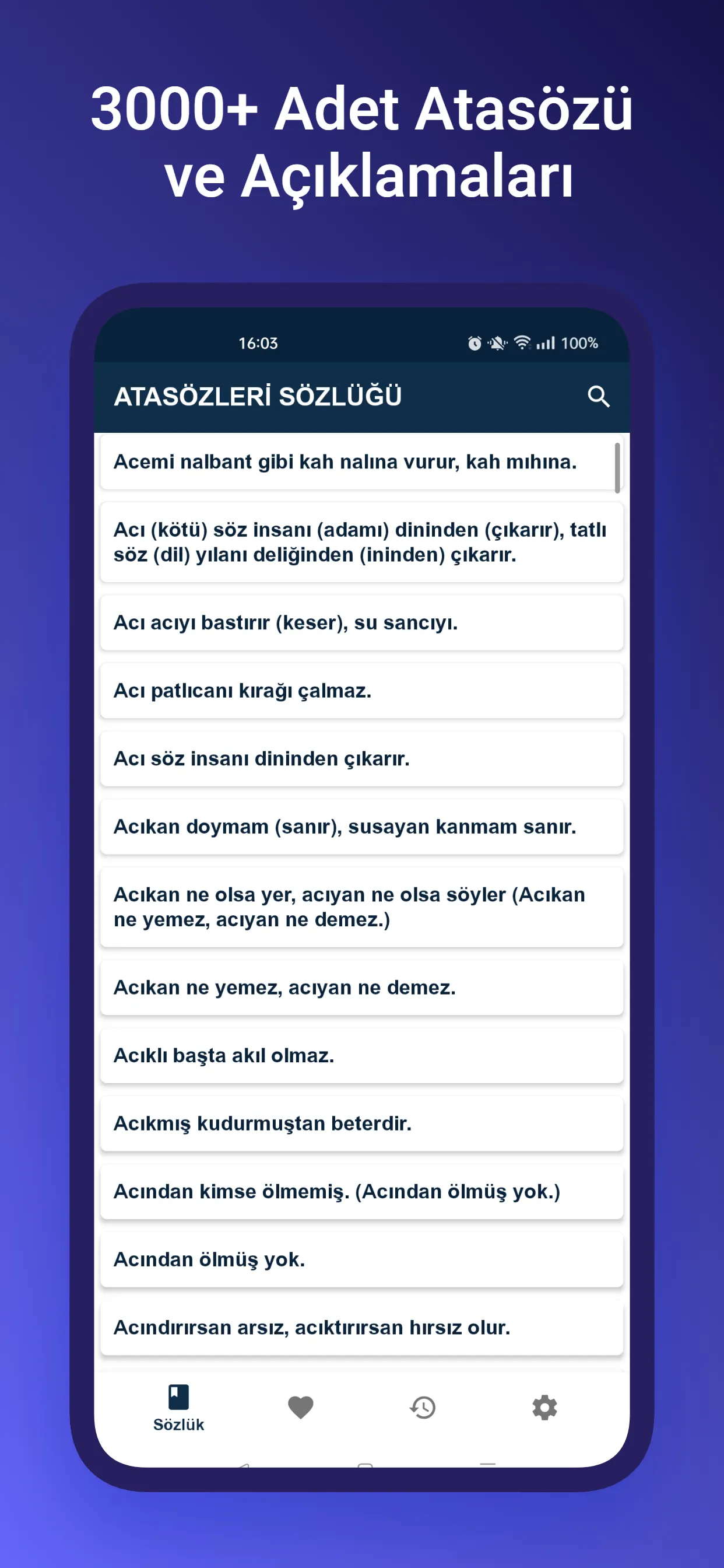 Atasözleri Sözlüğü | Indus Appstore | Screenshot