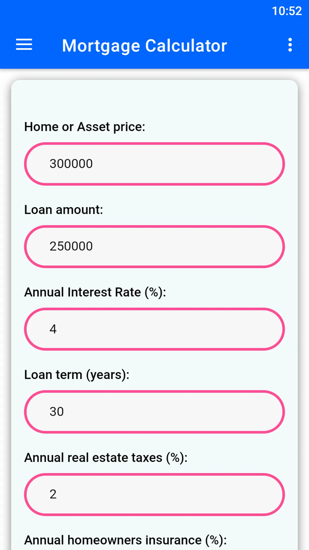 Mortgage Calculator | Indus Appstore | Screenshot