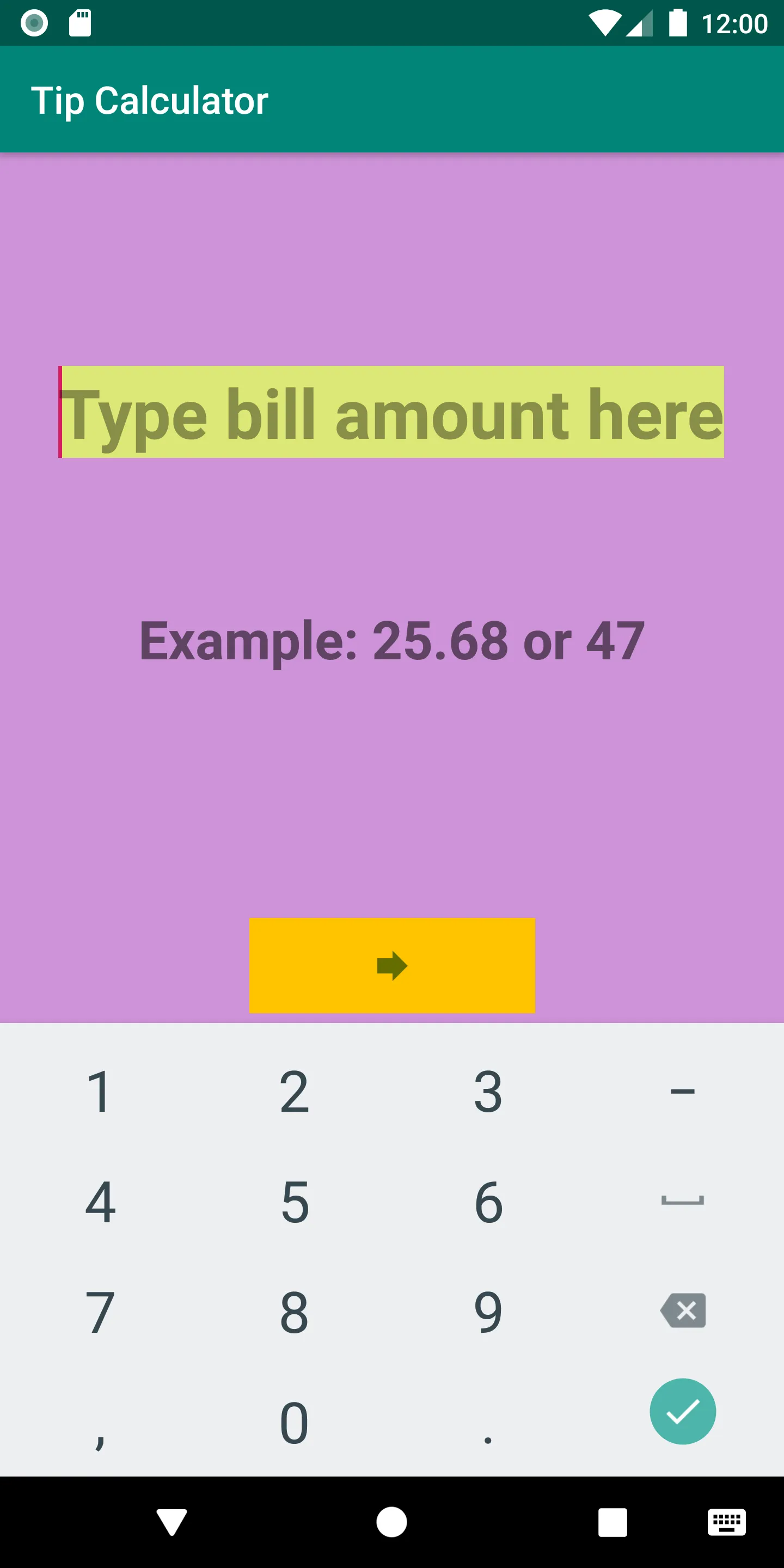 Tip calculator for seniors | Indus Appstore | Screenshot