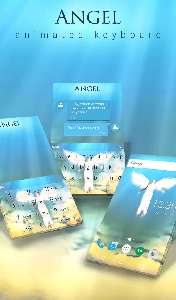 Angel Keyboard Live Wallpaper | Indus Appstore | Screenshot