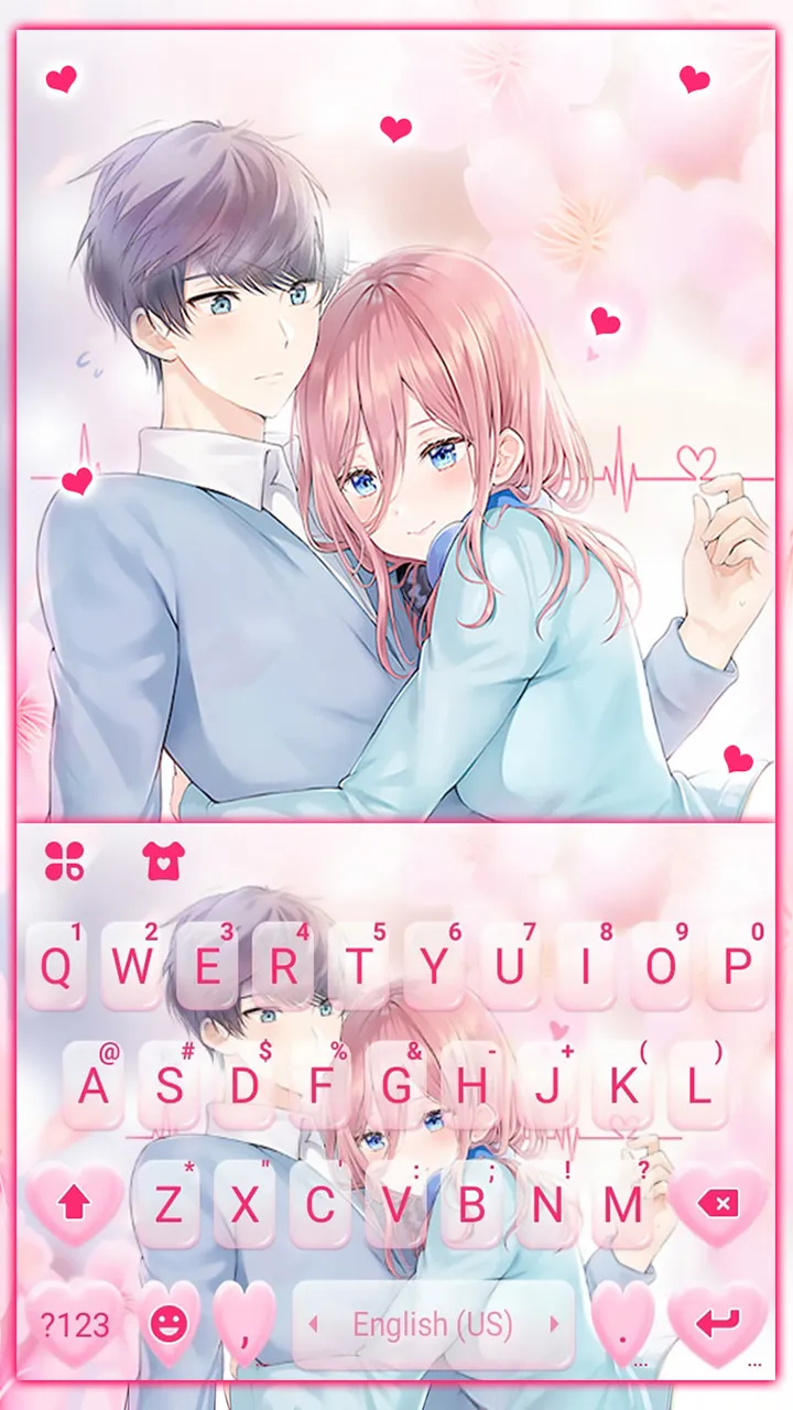 Sakura Love Hug Themes | Indus Appstore | Screenshot