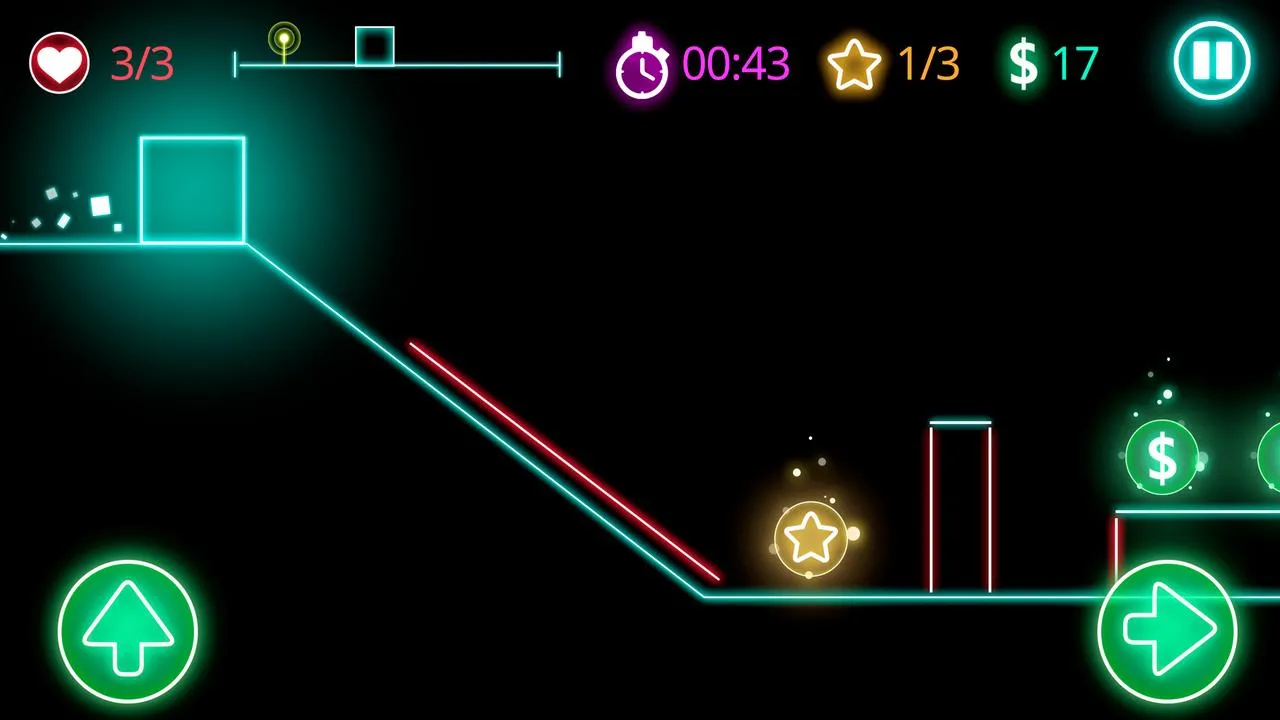 Glow obstacle course | Indus Appstore | Screenshot