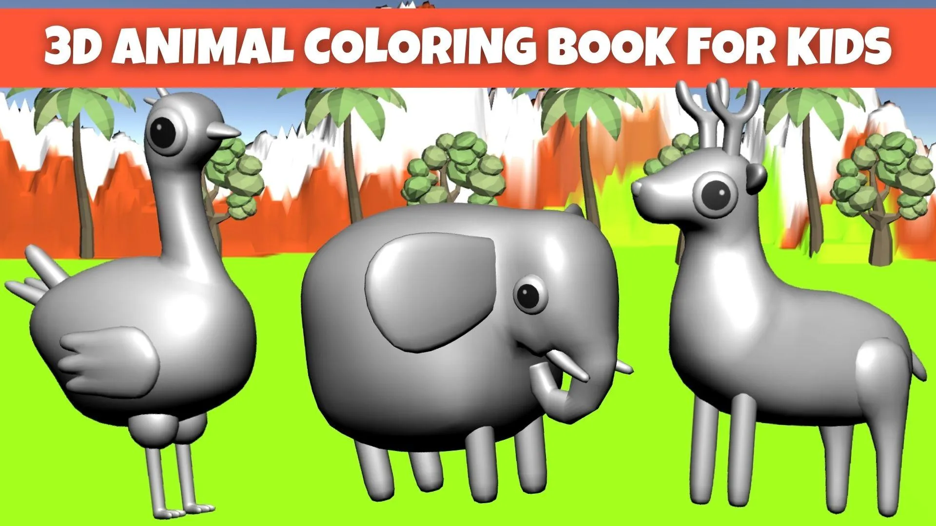 Kids 3D Animal Coloring Pages | Indus Appstore | Screenshot