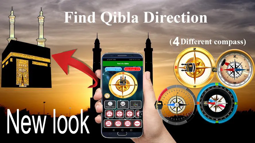 Qibla Direction | Islamic App | Indus Appstore | Screenshot