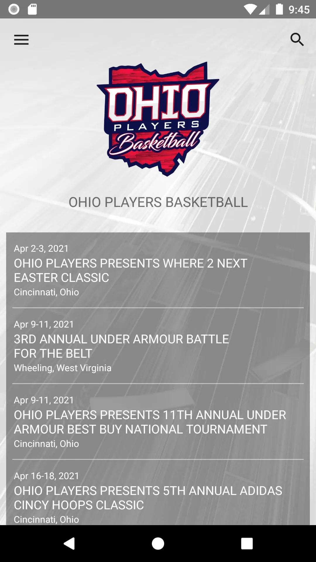 Ohio Players Basketball | Indus Appstore | Screenshot