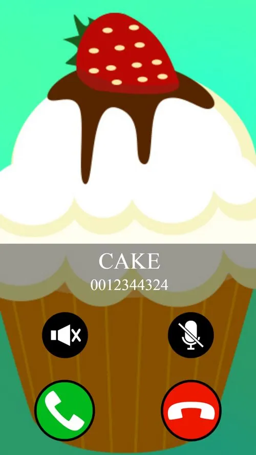 fake call and sms cake game | Indus Appstore | Screenshot