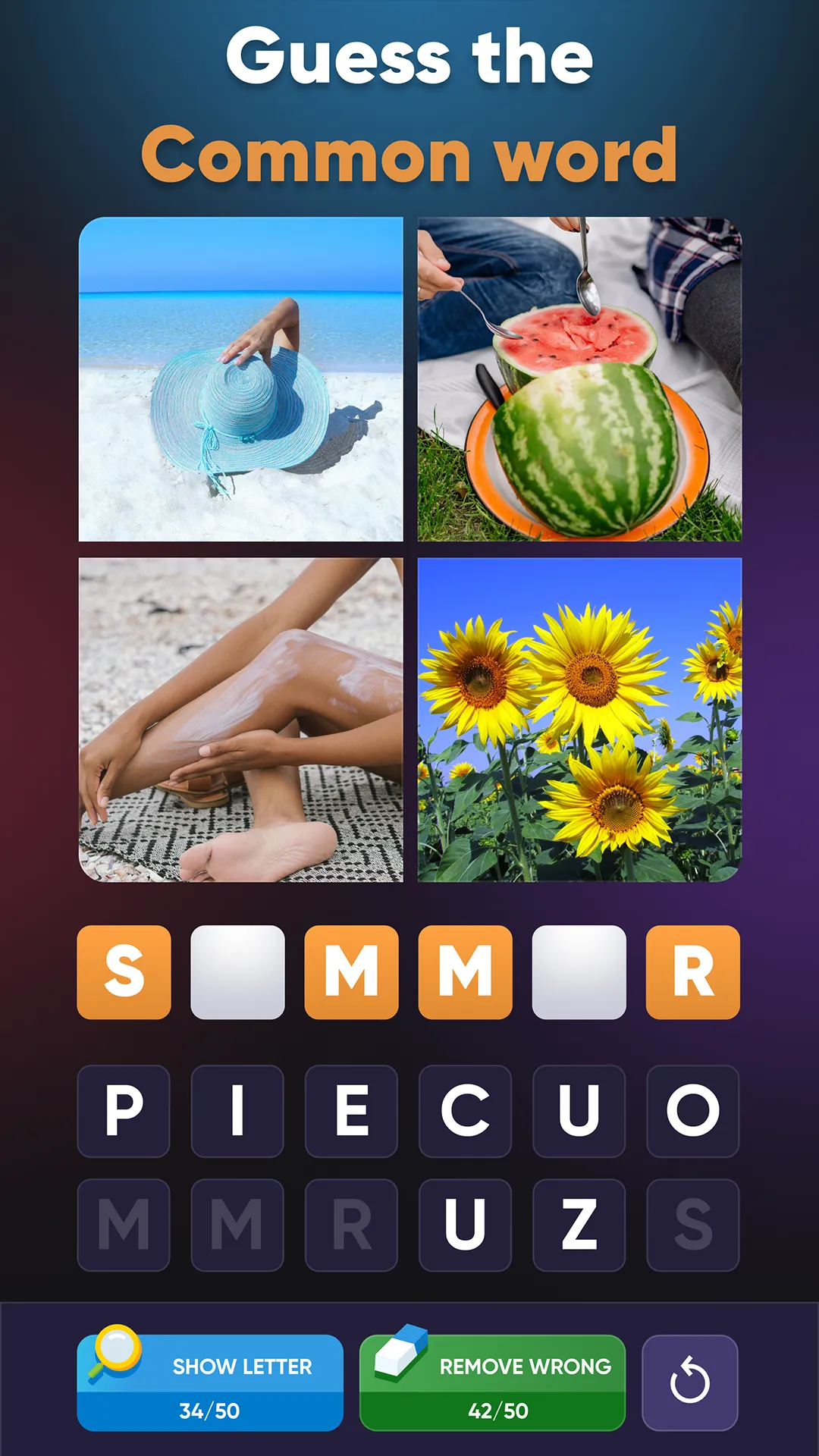 4 Pics Association Word Puzzle | Indus Appstore | Screenshot