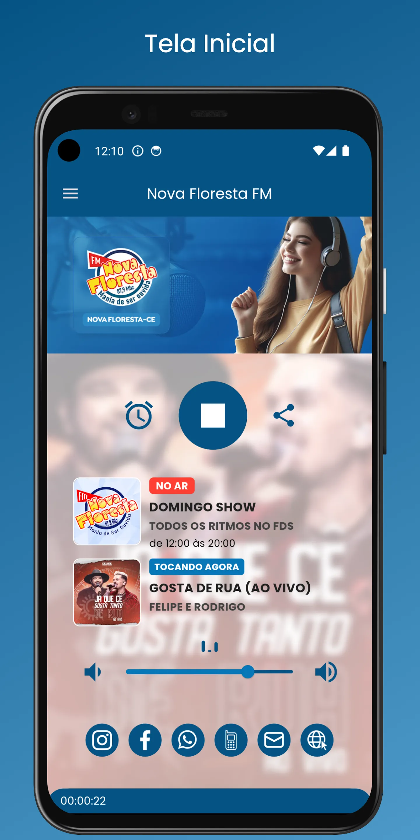 Rádio Nova Floresta FM | Indus Appstore | Screenshot