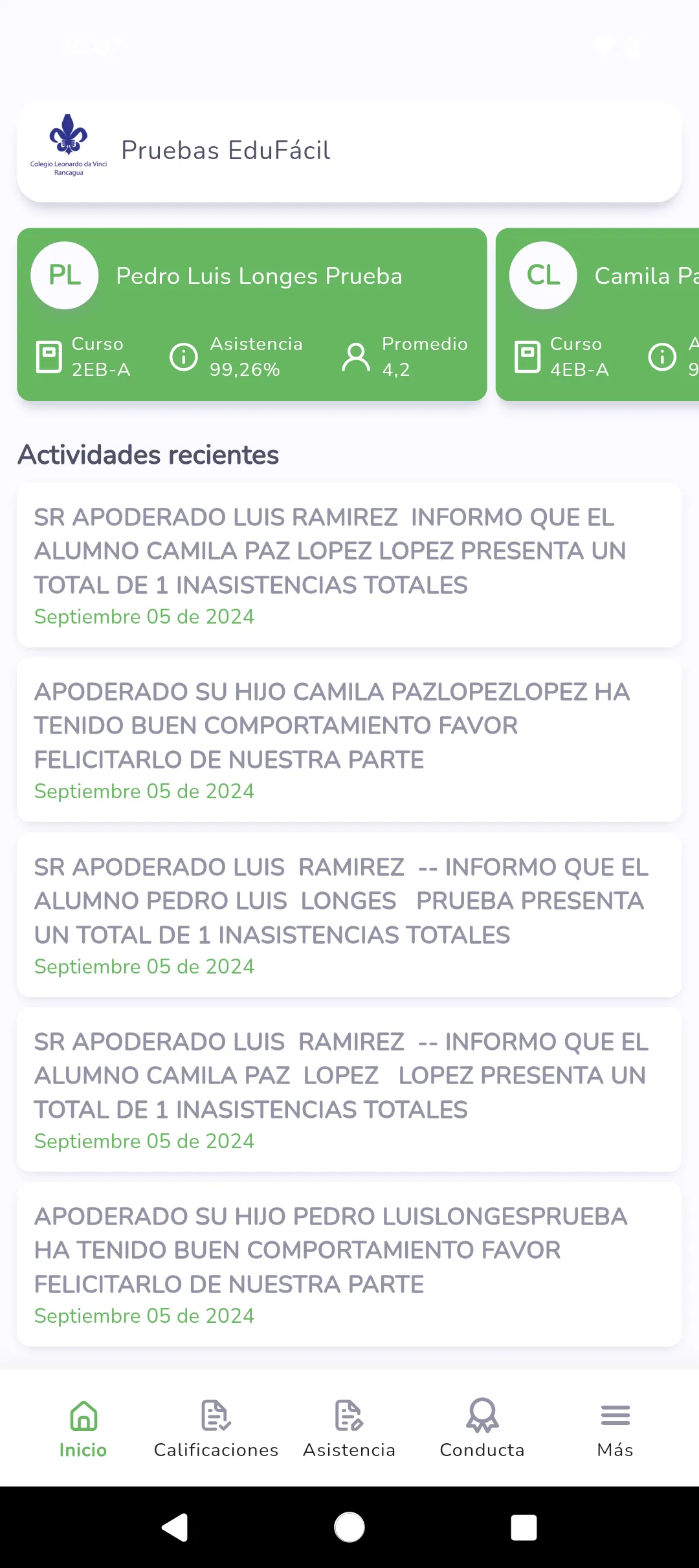 EduFácil Familias | Indus Appstore | Screenshot