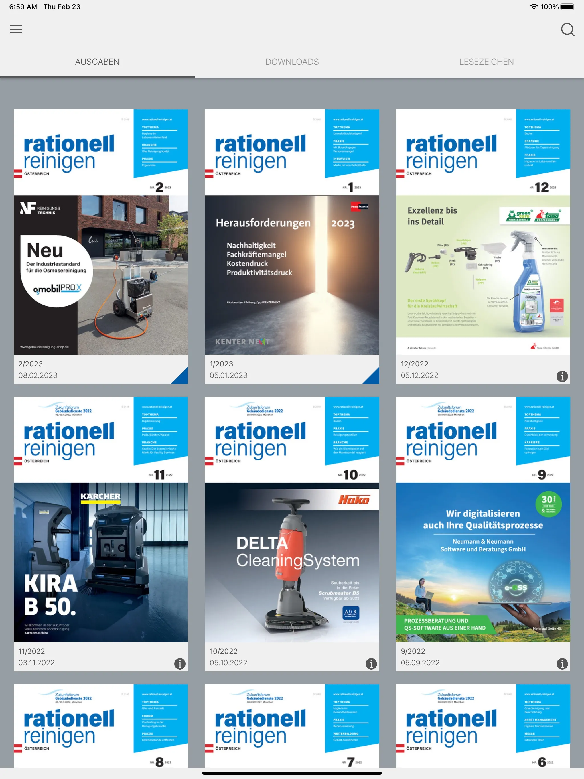 rationell reinigen Österreich | Indus Appstore | Screenshot