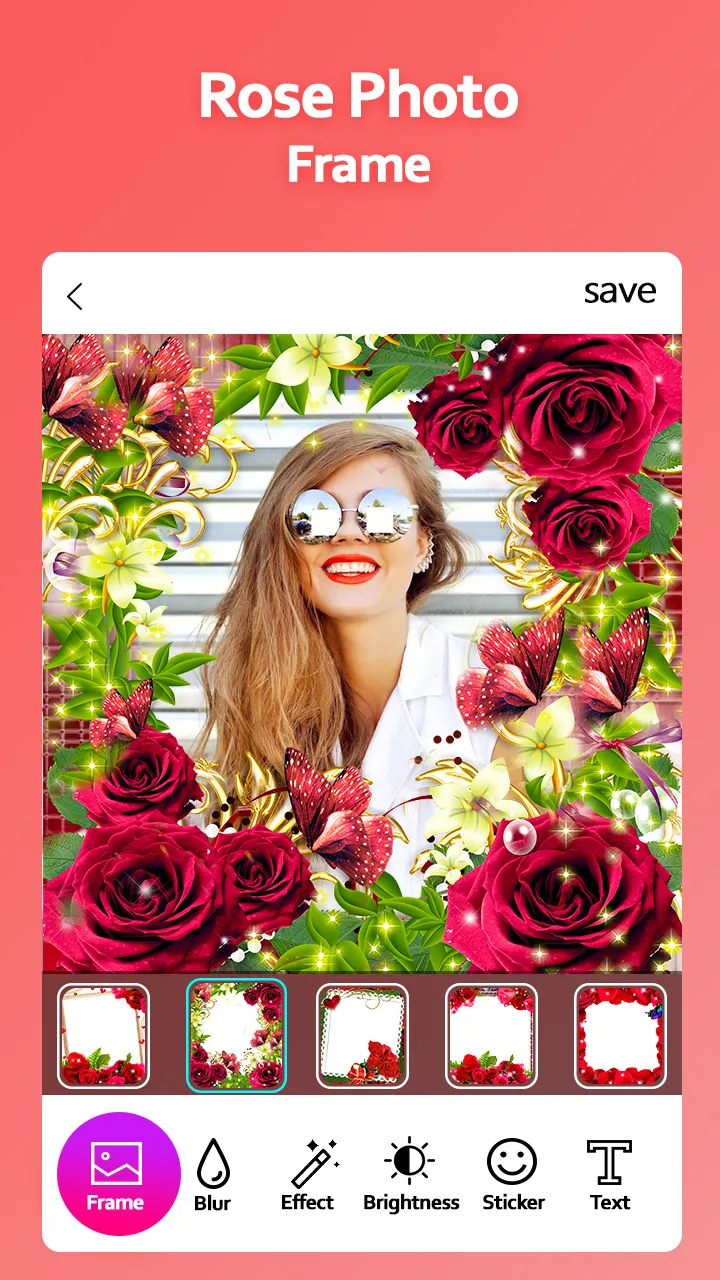 Rose Photo Frame | Indus Appstore | Screenshot