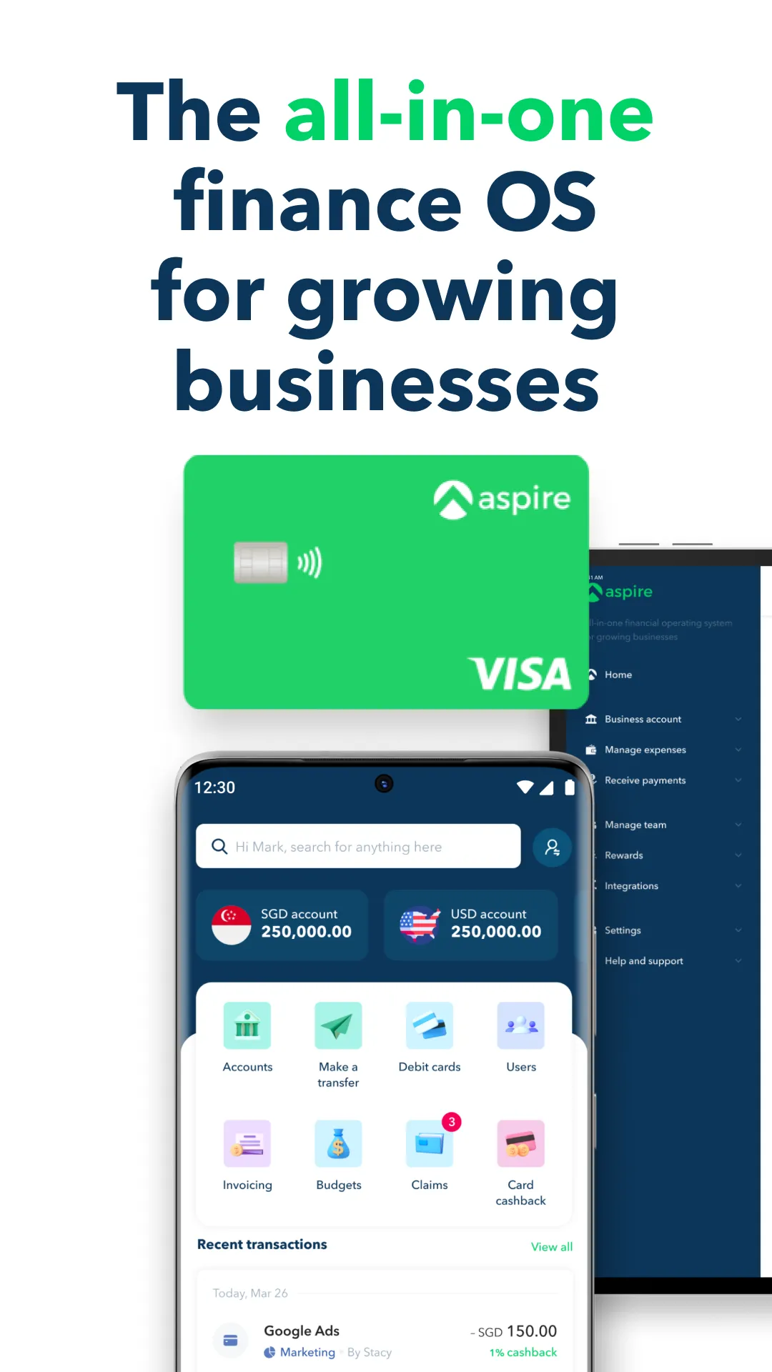 Aspire Business Account & Card | Indus Appstore | Screenshot