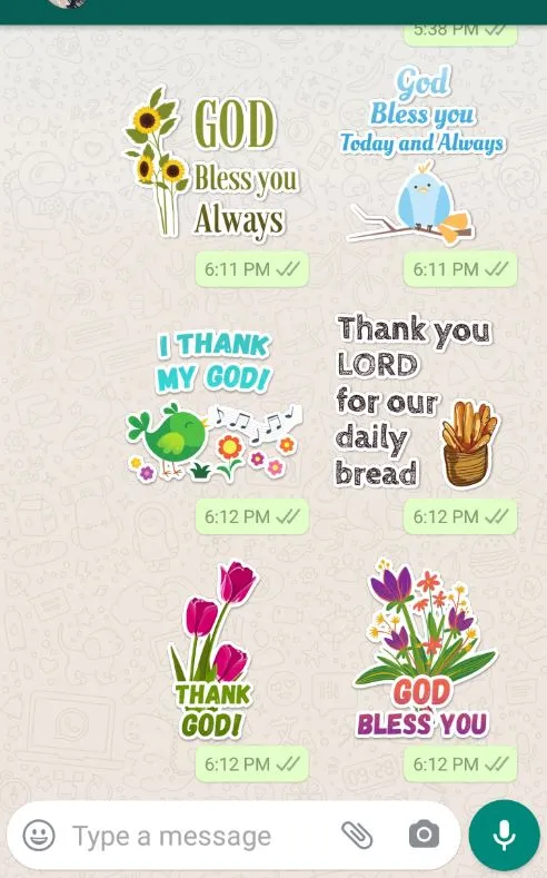 Christian Stickers | Indus Appstore | Screenshot