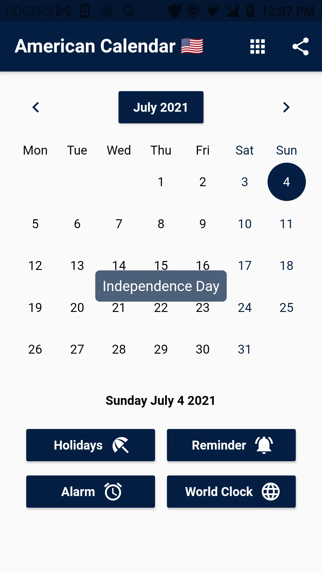 United States Calendar 2024 | Indus Appstore | Screenshot