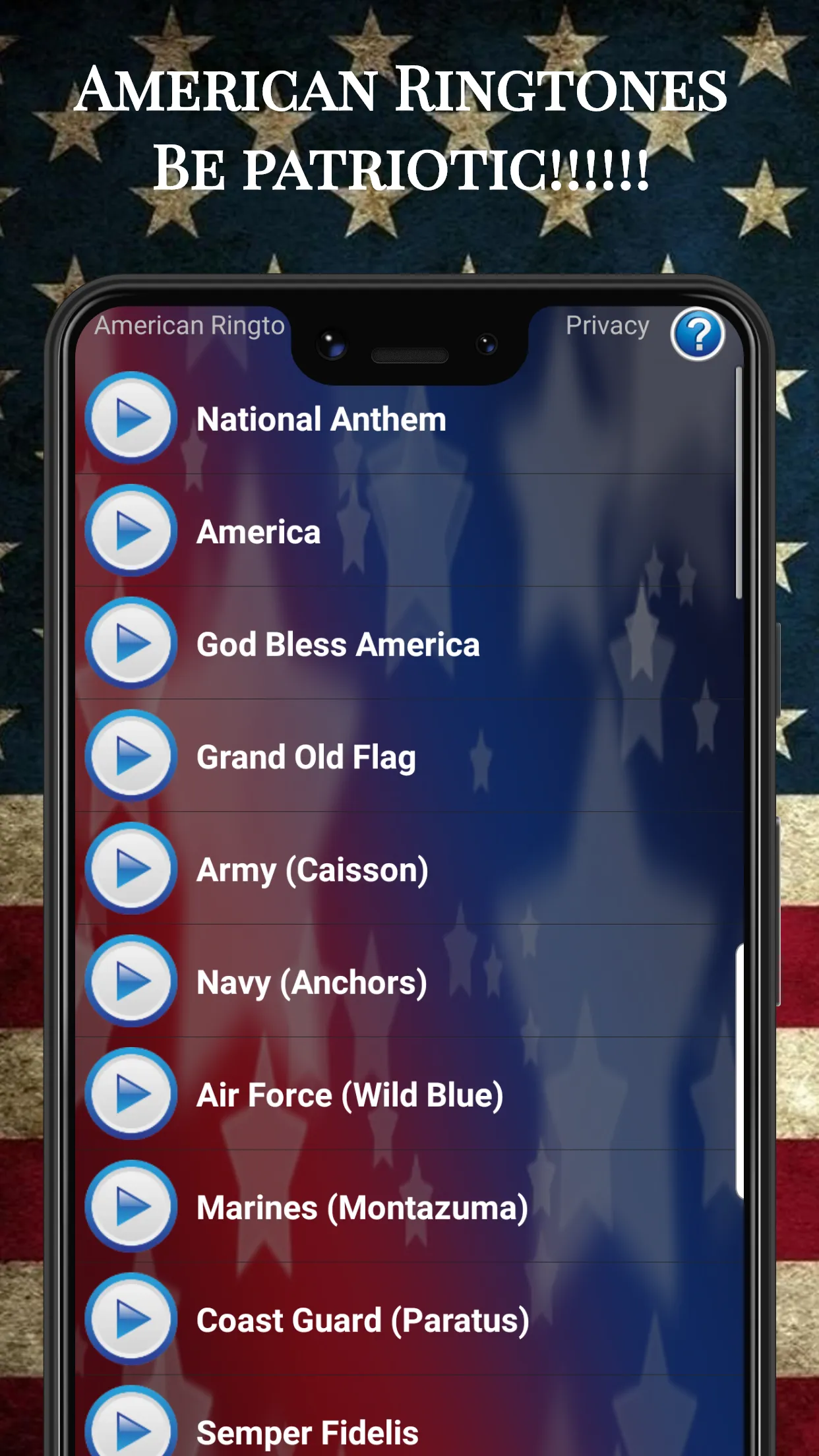 American Ringtones | Indus Appstore | Screenshot