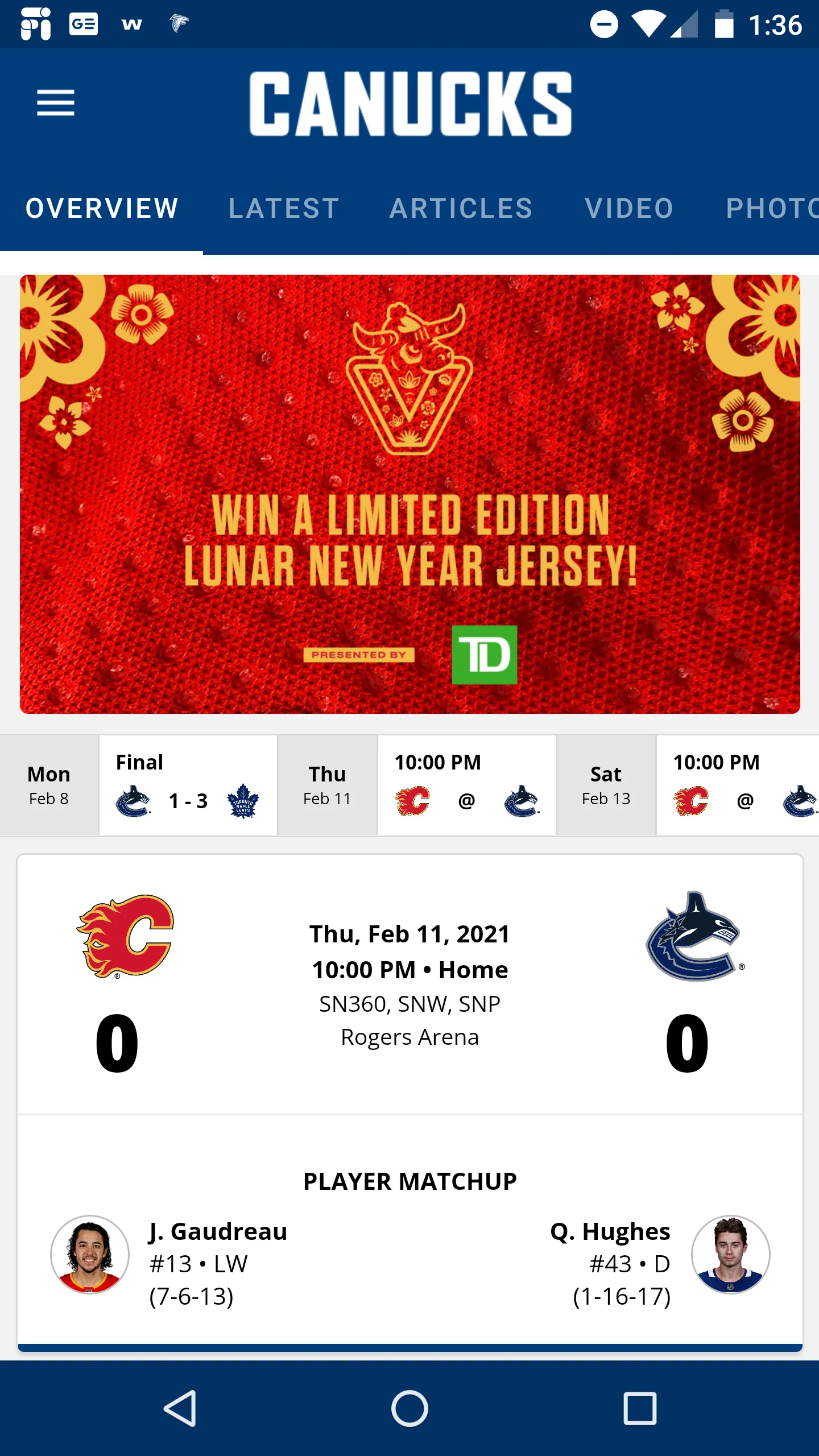 Vancouver Canucks | Indus Appstore | Screenshot