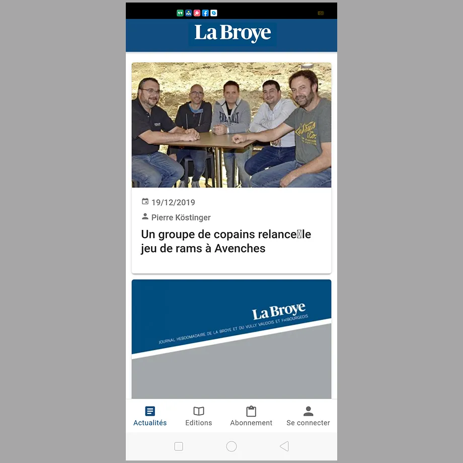 La Broye Hebdo | Indus Appstore | Screenshot