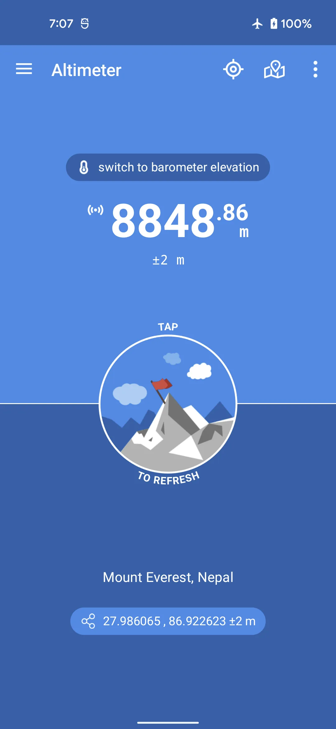 Altimeter | Indus Appstore | Screenshot