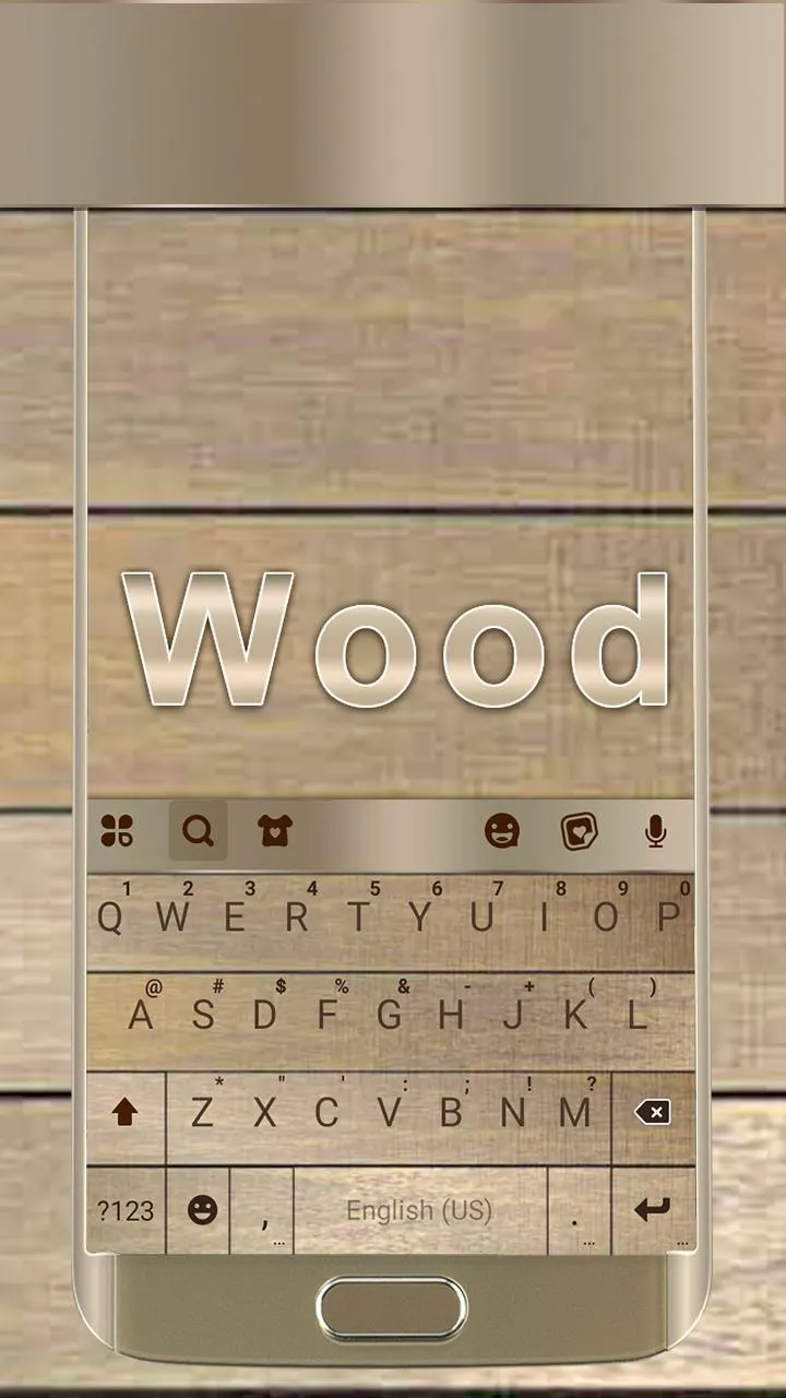 Wood SMS Keyboard Theme | Indus Appstore | Screenshot