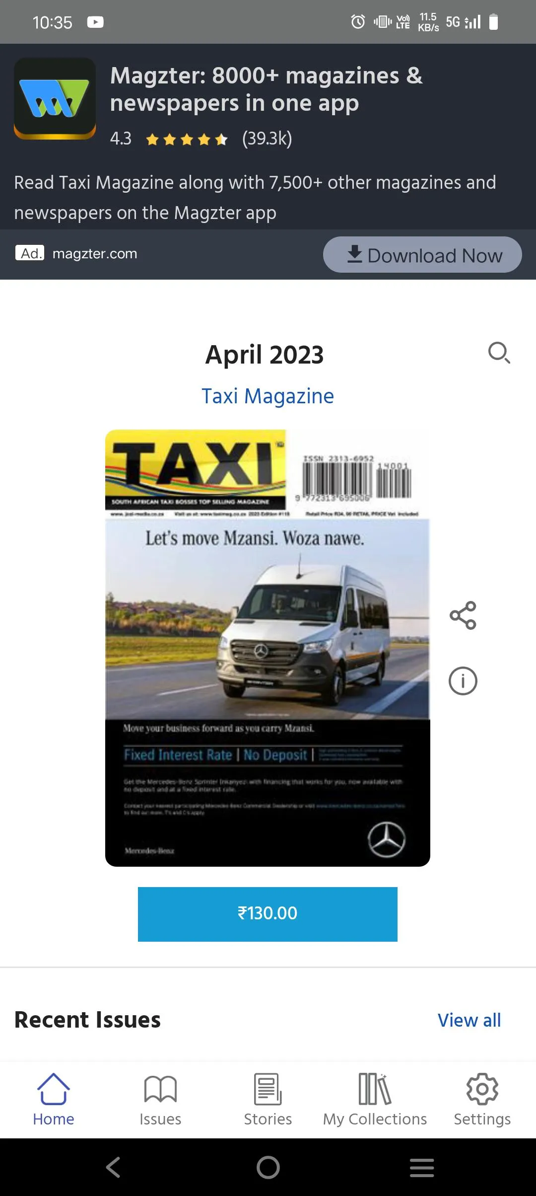 Taxi Magazine | Indus Appstore | Screenshot