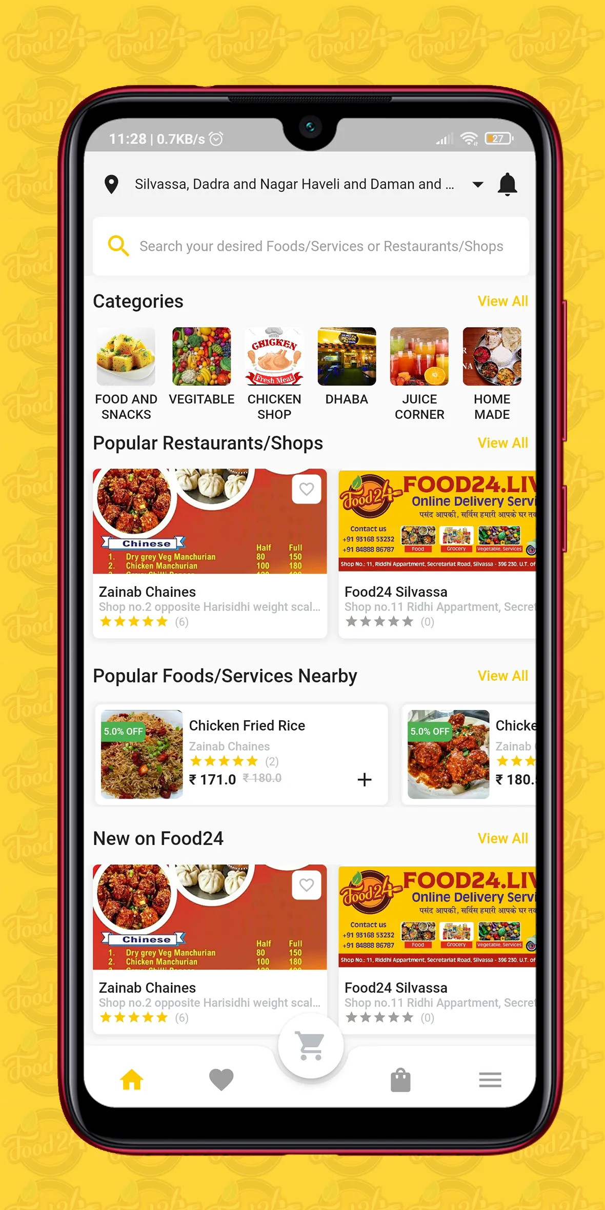 Food24 - Online Food Delivery | Indus Appstore | Screenshot