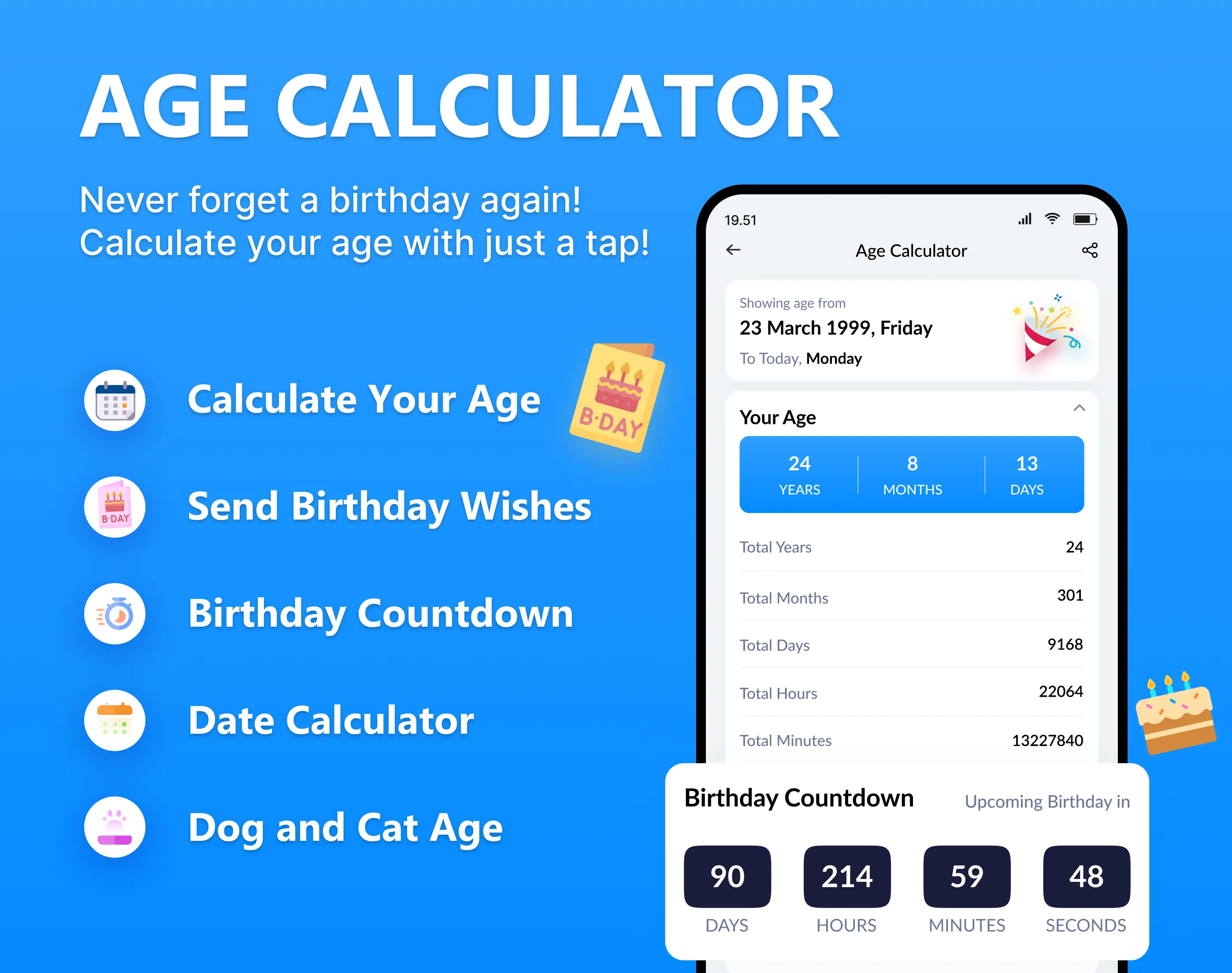 Age Calculator: Bday Countdown | Indus Appstore | Screenshot