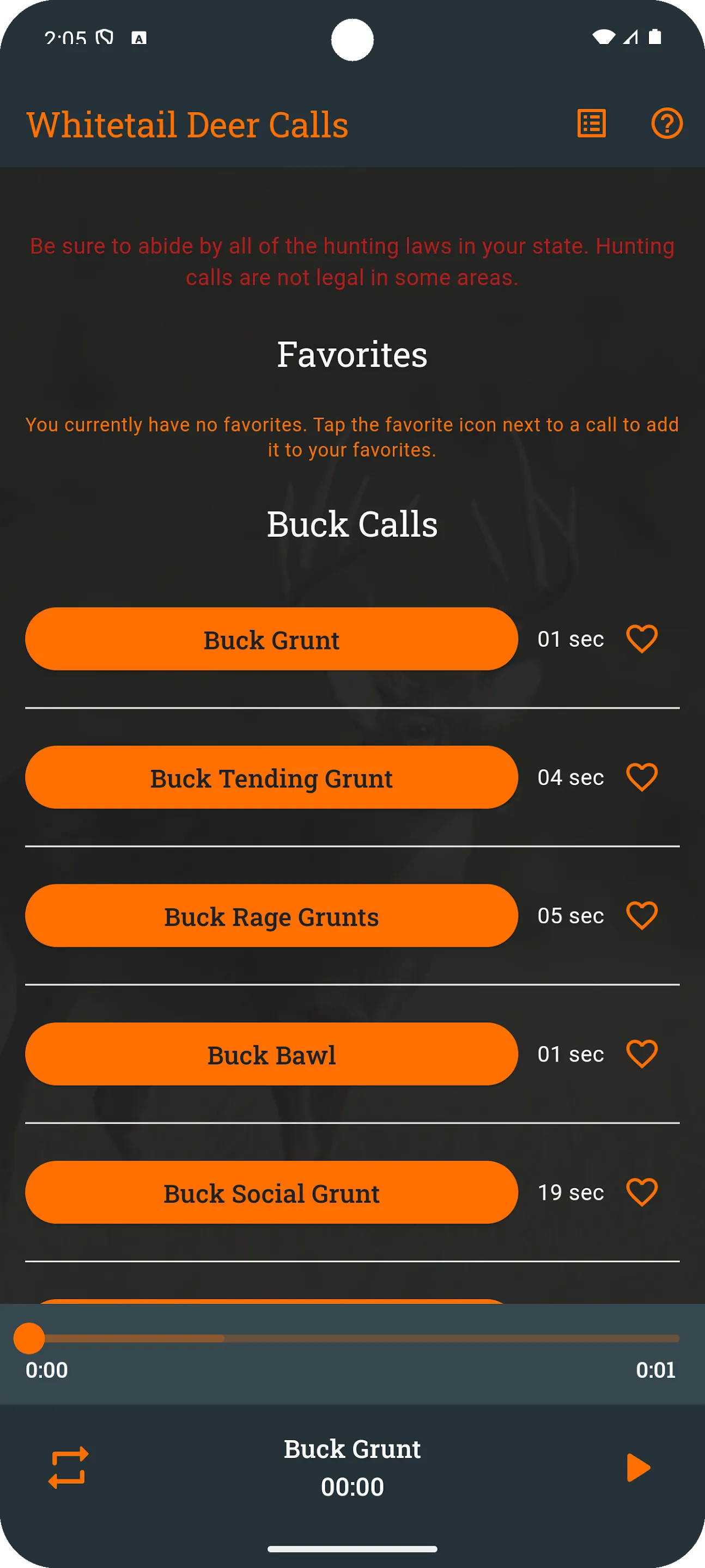 Whitetail Deer Calls | Indus Appstore | Screenshot