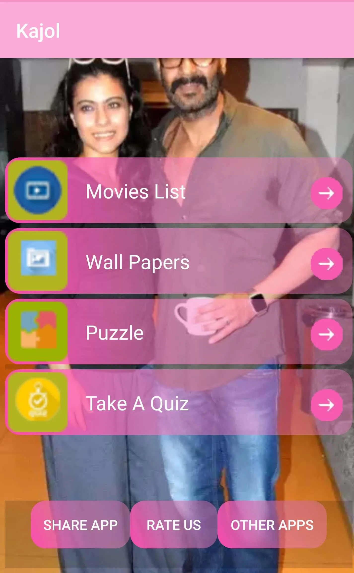 Kajol Movies-Wallpapers,puzzle | Indus Appstore | Screenshot