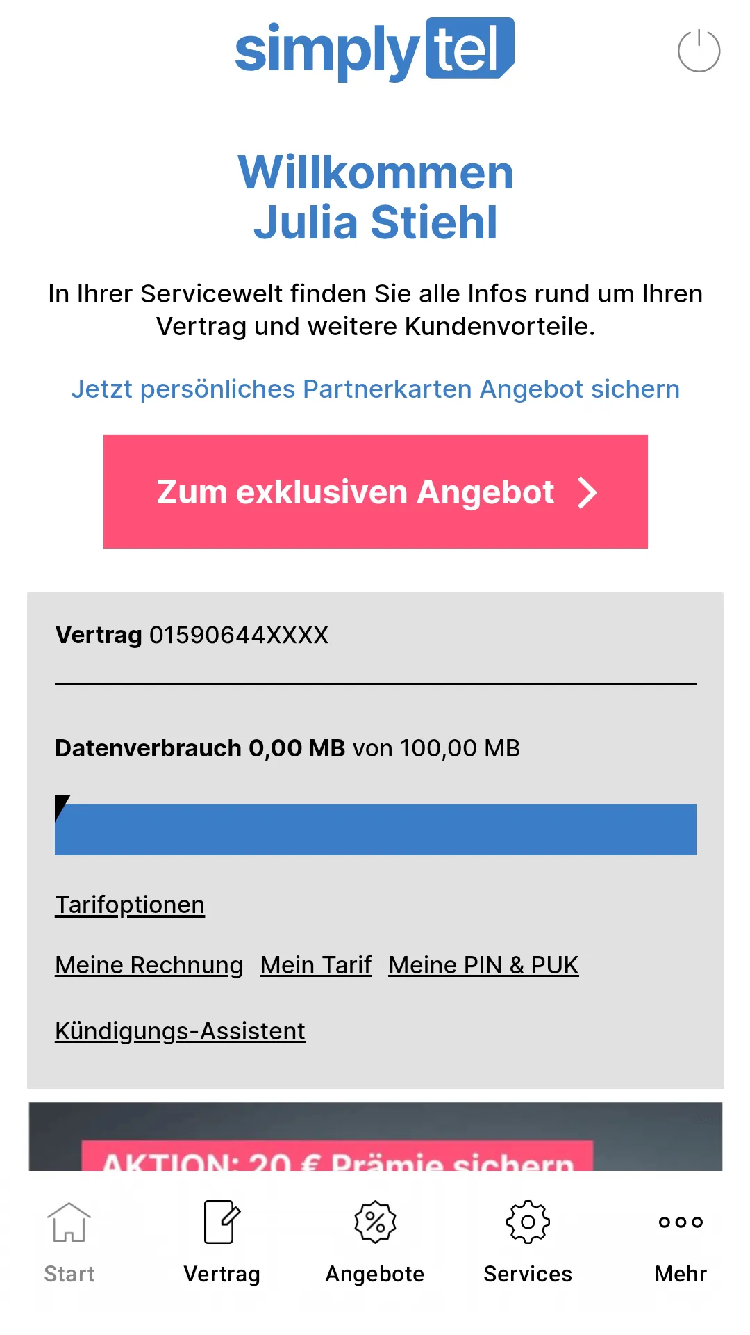 simplytel Servicewelt | Indus Appstore | Screenshot