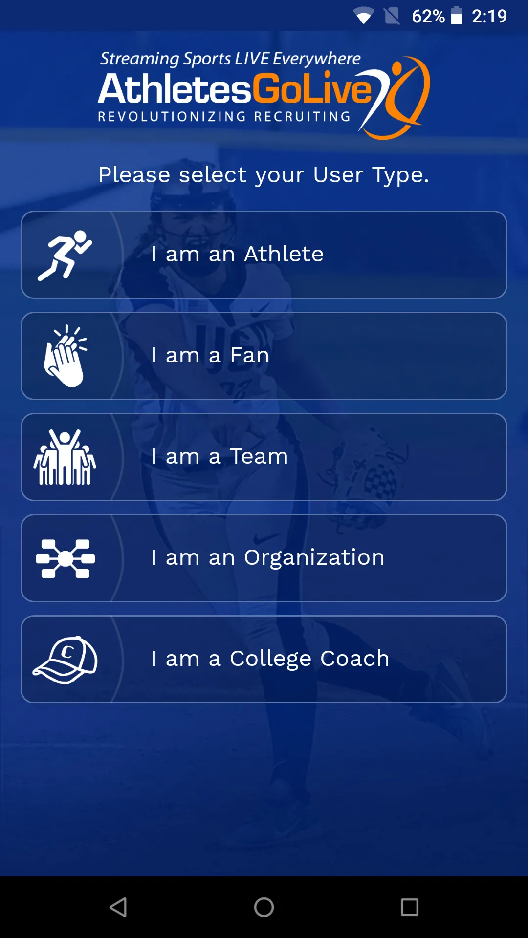 AthletesGoLive | Indus Appstore | Screenshot