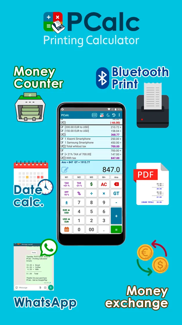 PCalc - Printing Calculator | Indus Appstore | Screenshot