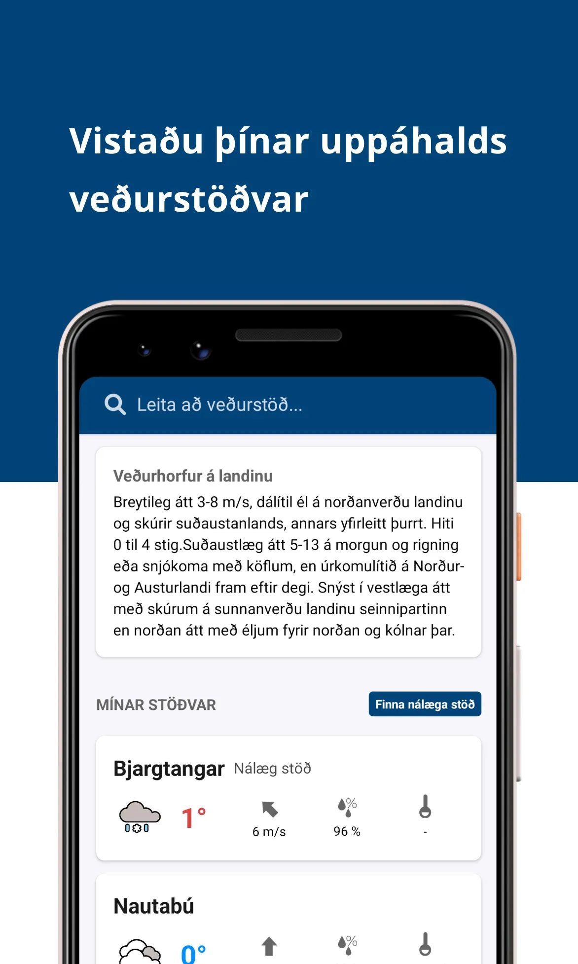 Veðrið á Íslandi | Indus Appstore | Screenshot