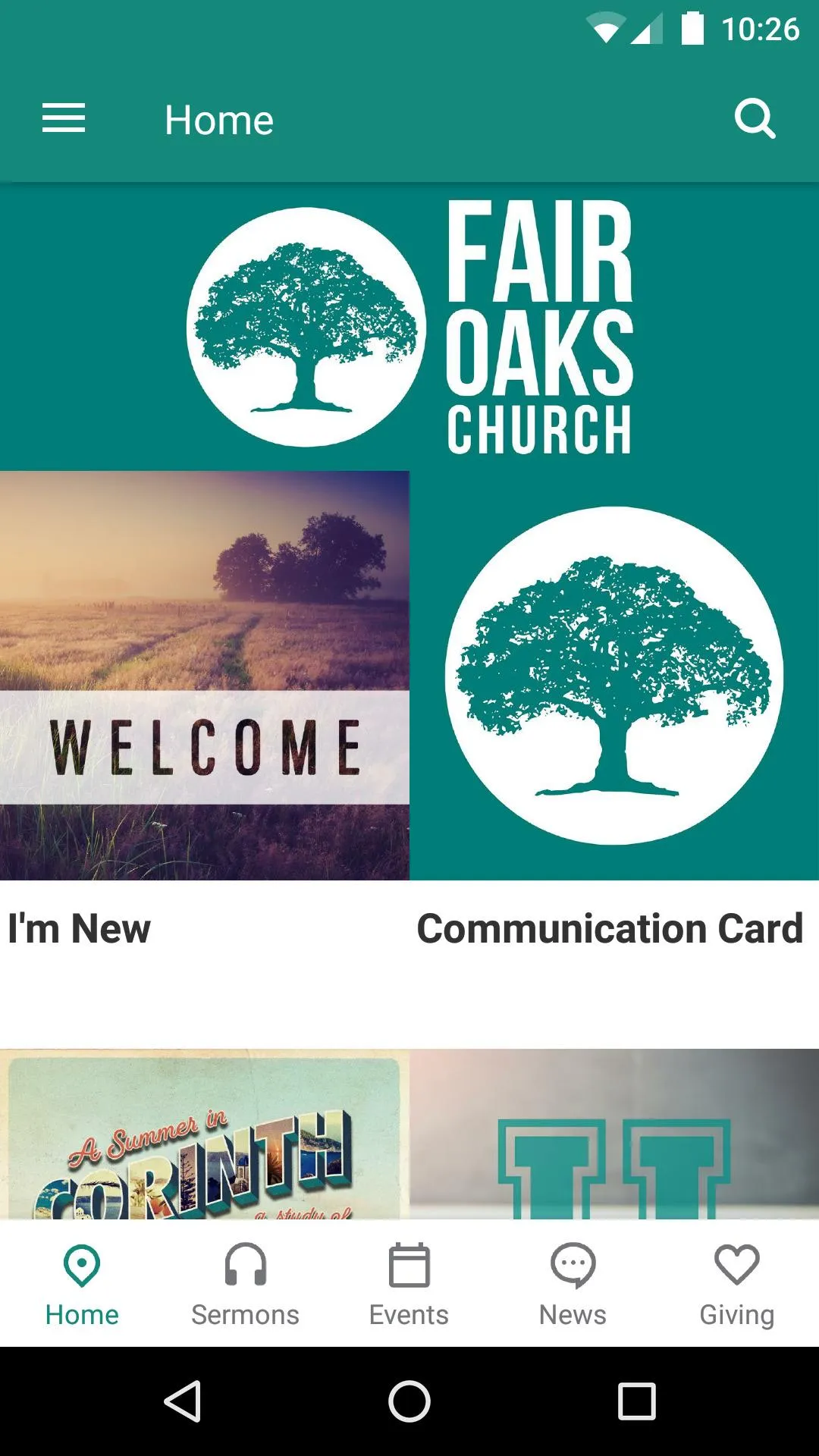 Fair Oaks Church App | Indus Appstore | Screenshot