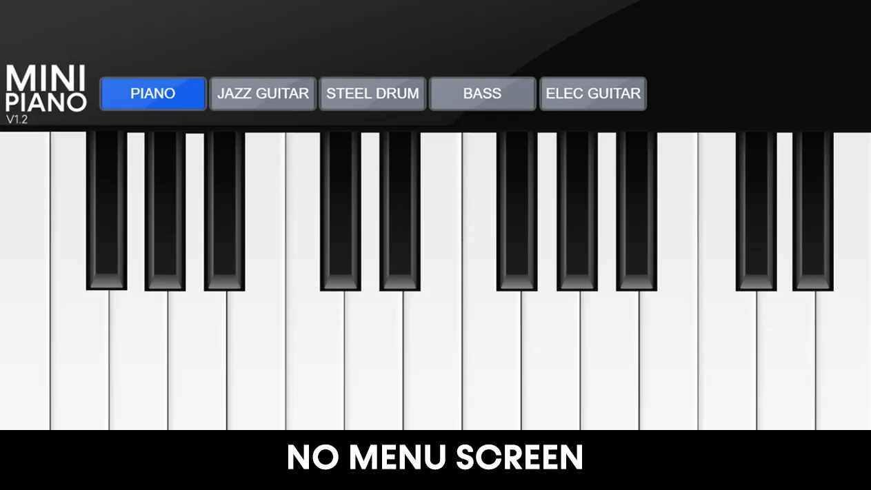 MINI Piano (8mb) - Portable | Indus Appstore | Screenshot