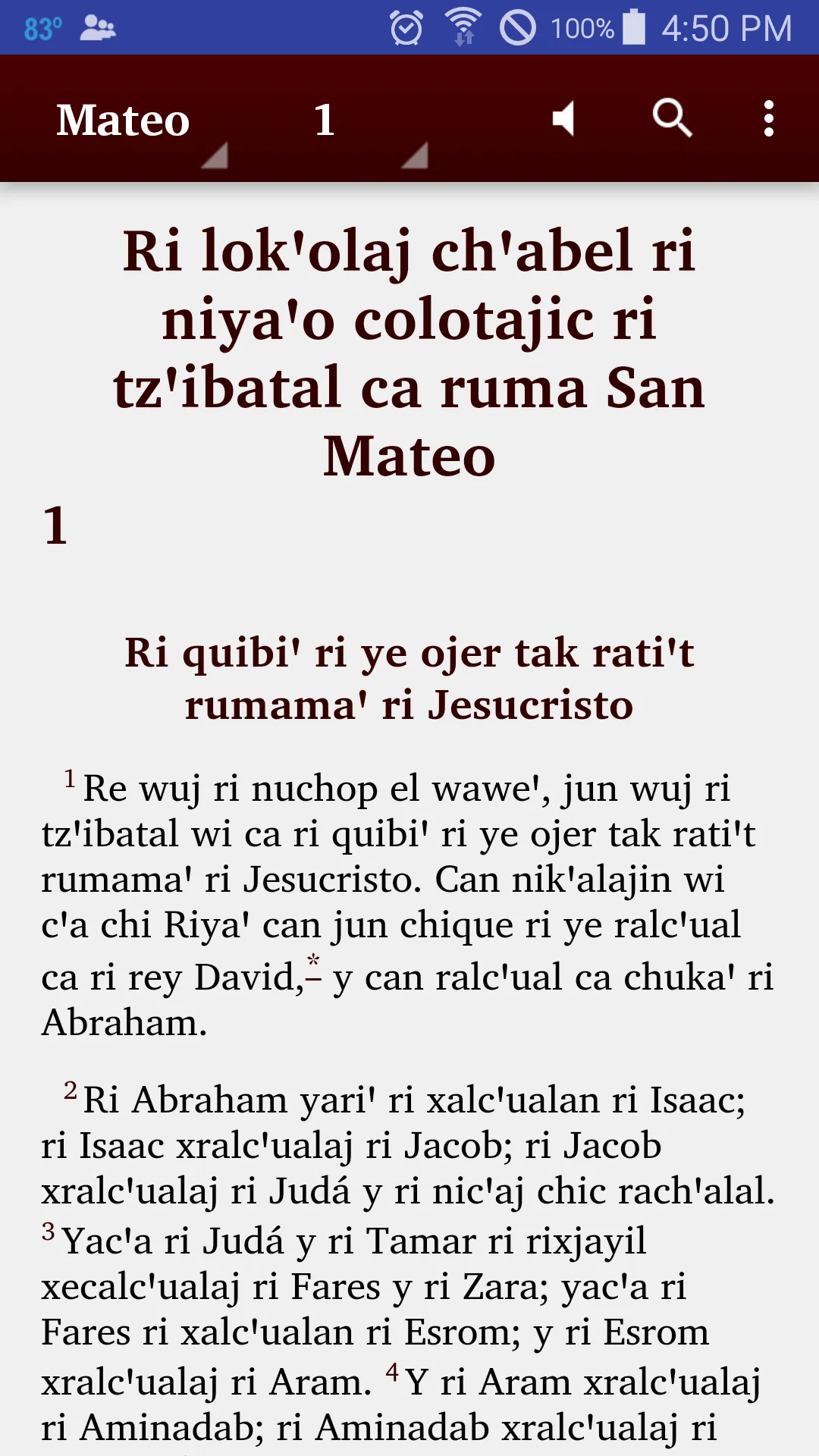 Central Kaqchikel Bible | Indus Appstore | Screenshot