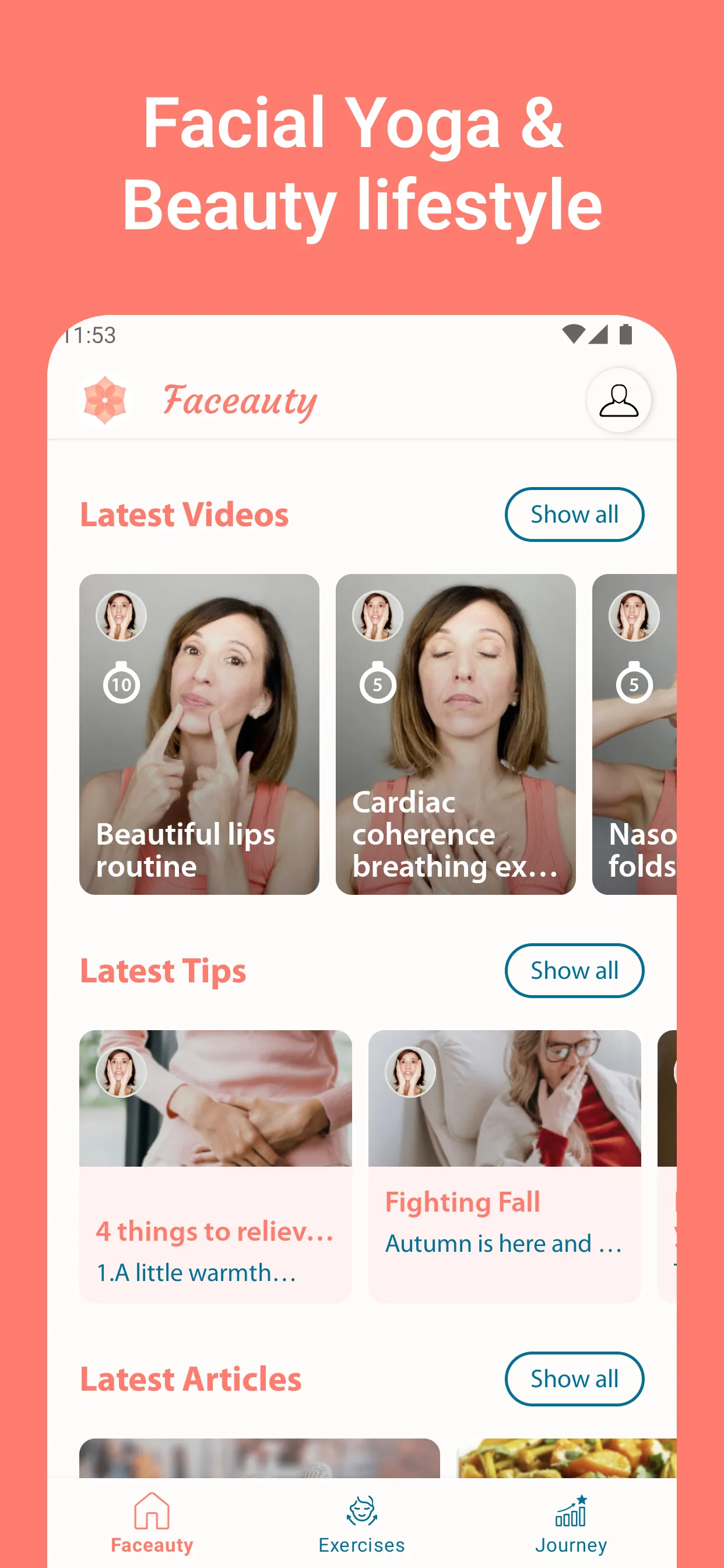 Face Yoga Exercise - Faceauty | Indus Appstore | Screenshot